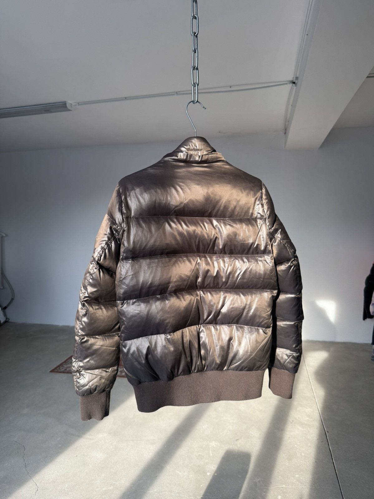 Barbour Vintage Barbour Brown Down Jacket Size S / US 4 / IT 40 - 2 Thumbnail