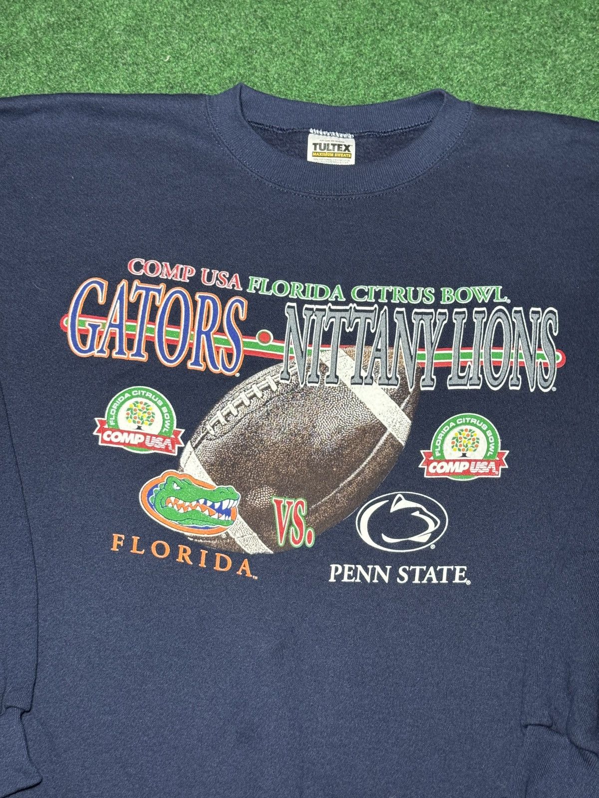 NCAA × Tultex × Vintage Vtg 90s Citrus Bowl Florida Gators NCAA Football Sweatshirt Size US XXL / EU 58 / 5 - 2 Thumbnail