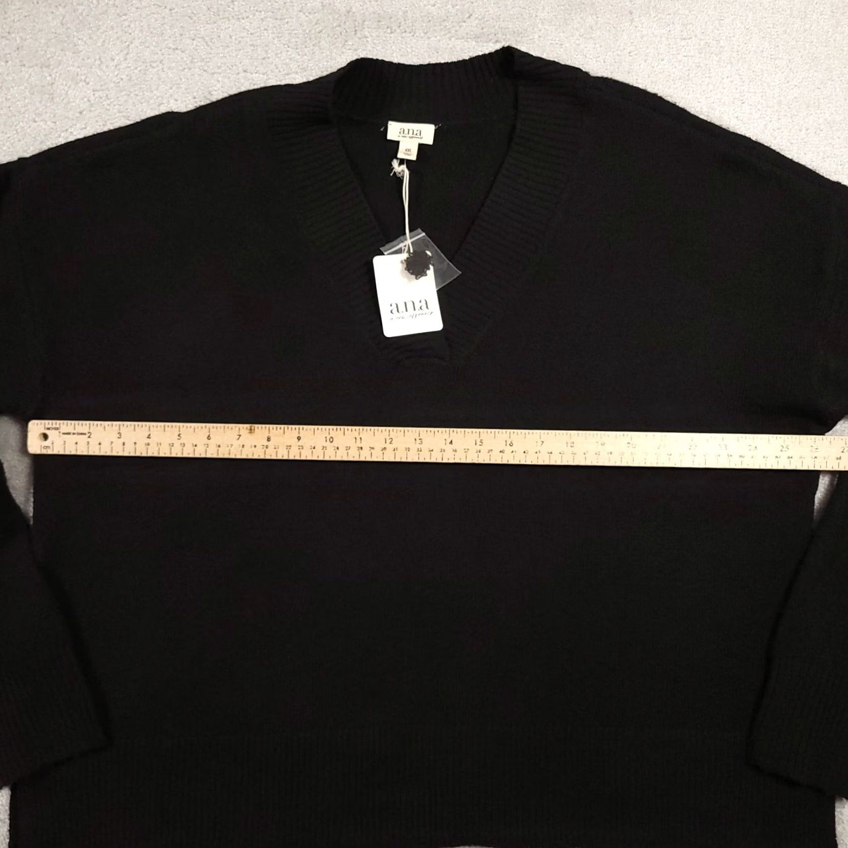 Apt. 9 Apt 9 Tunic Sweater V Neck Long Sleeve Women's 2XL Black Super Soft Stretch Knit Size XXL / US 16-18 / IT 52-54 - 5 Thumbnail
