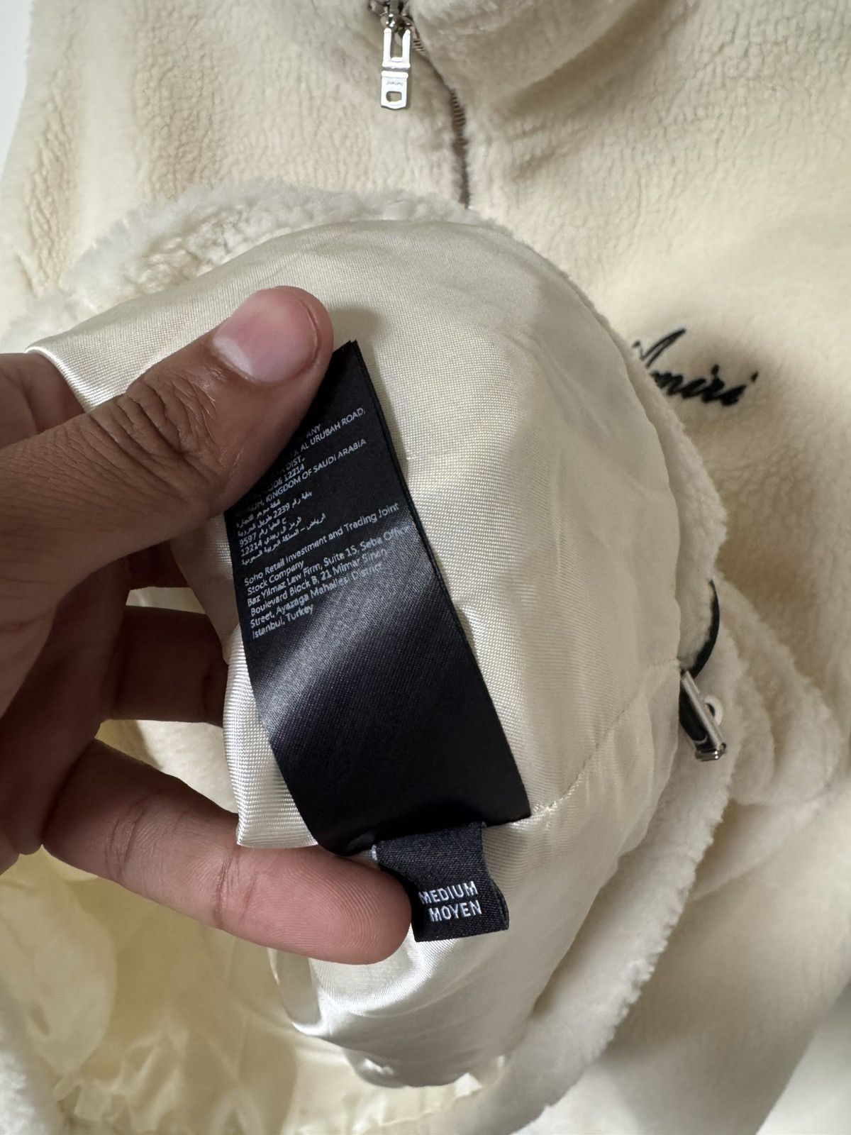 Amiri Amiri Fleece Bone Jacket Size US M / EU 48-50 / 2 - 6 Thumbnail