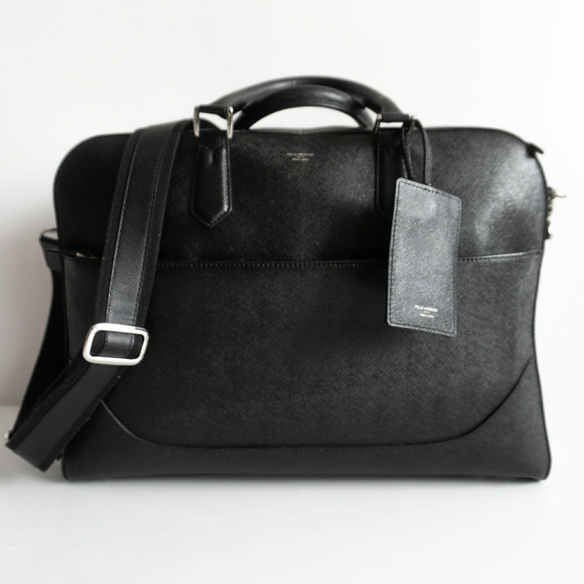 Vintage PELLE MORBIDA Convertible Briefcase Bag Black Size ONE SIZE - 1 Thumbnail