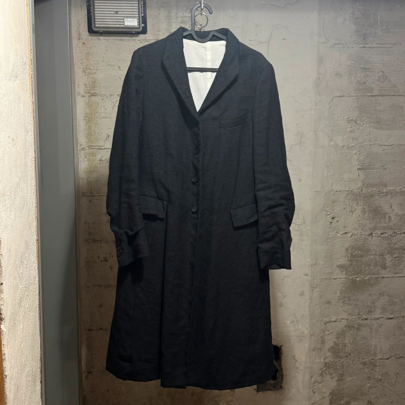 Bergfabel Bergfabel hell coat wool linen blend Size L / US 10 / IT 46 - 1 Thumbnail