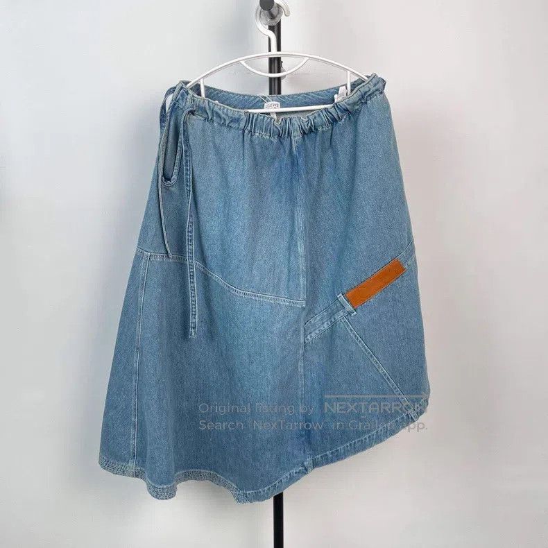 Loewe Loewe Denim Skirt Blue Size 26" / US 2 / IT 38 - 1 Thumbnail