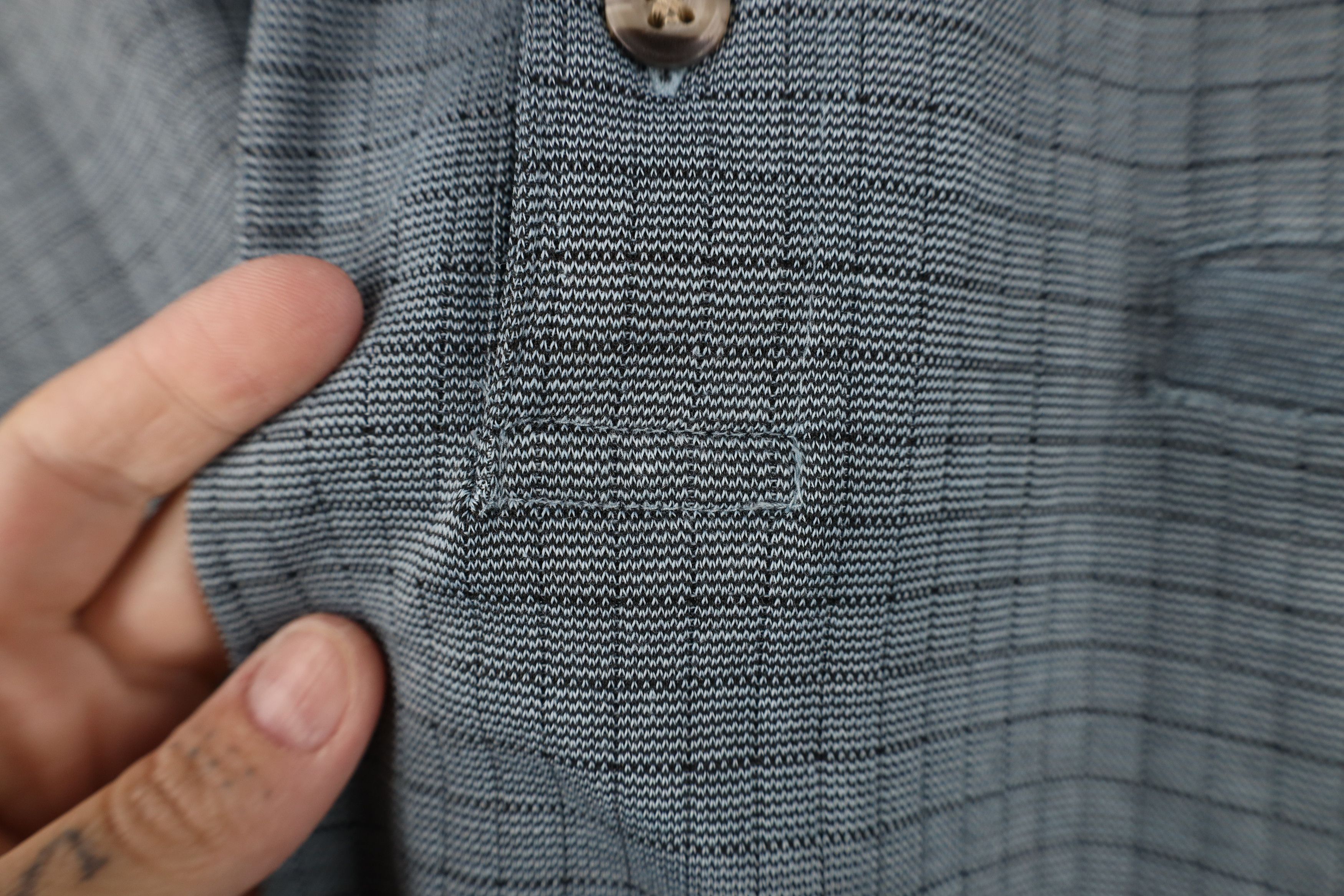 Vintage Vintage 90s Streetwear Collared Pullover Polo Shirt Plaid Size US L / EU 52-54 / 3 - 4 Thumbnail