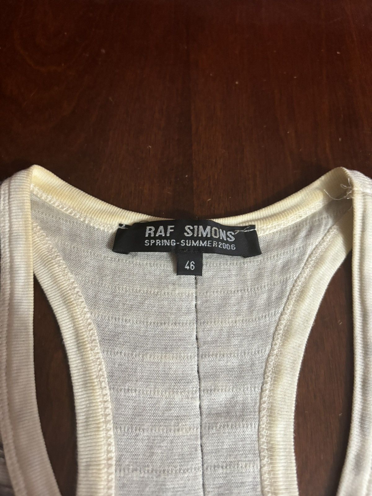 Raf Simons Raf Simons 2006 Icarus Surgit laser cut tank top Size US S / EU 44-46 / 1 - 4 Thumbnail