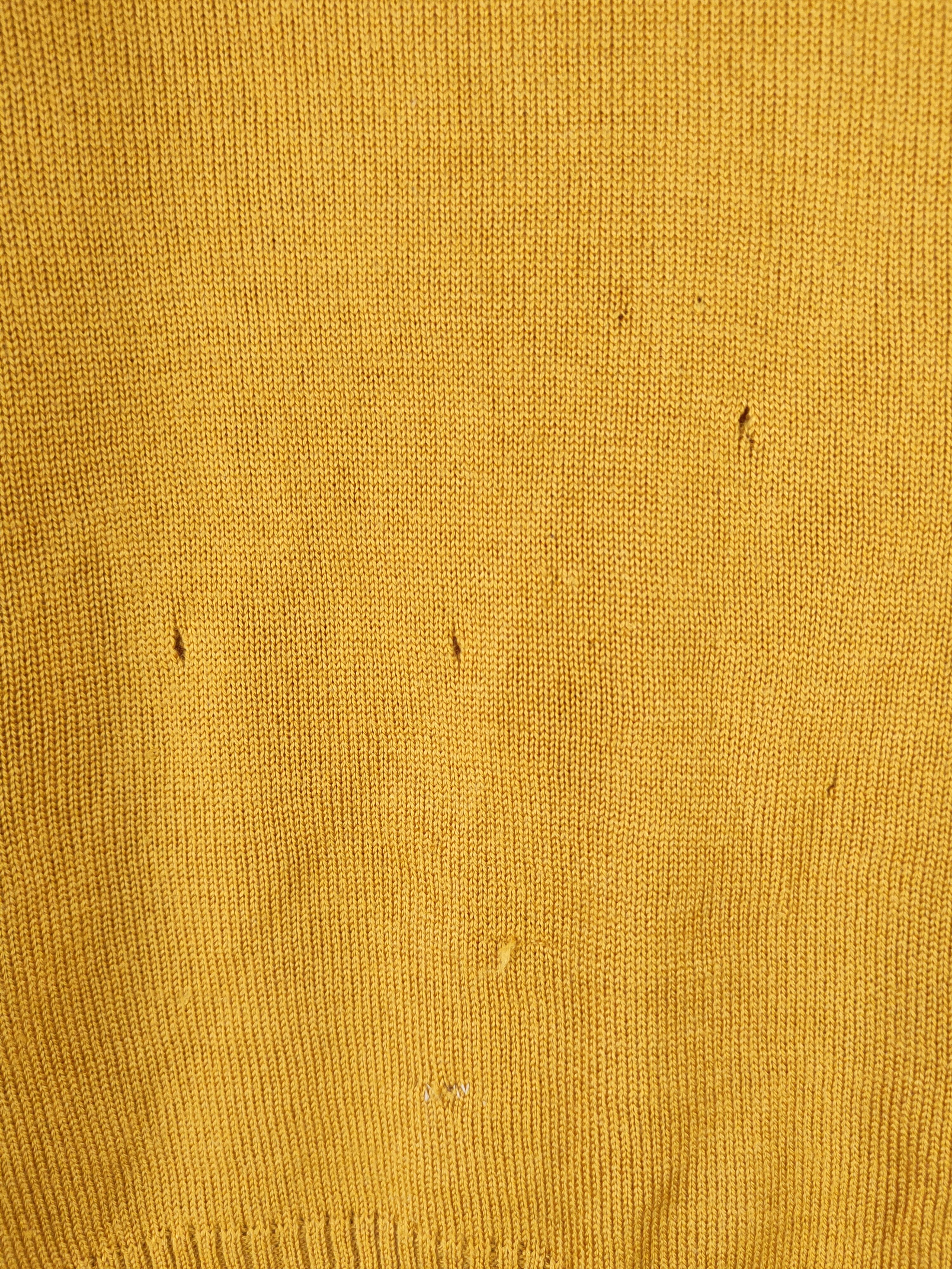 Homespun Knitwear Decoy Mustard Knitwear riped Hoodie Cardigan#W2125 Size L / US 10 / IT 46 - 11 Thumbnail