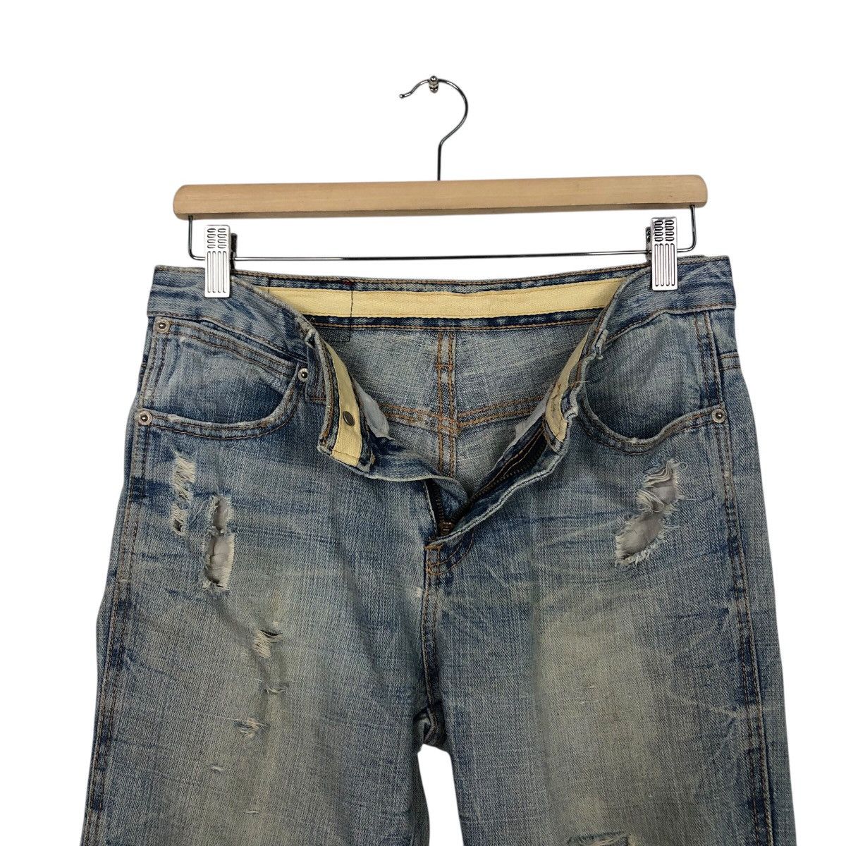 Japanese Brand Hysteric Glamour Vintage Distressed Straight Leg Denim Size 30" / US 8 / IT 44 - 20 Thumbnail