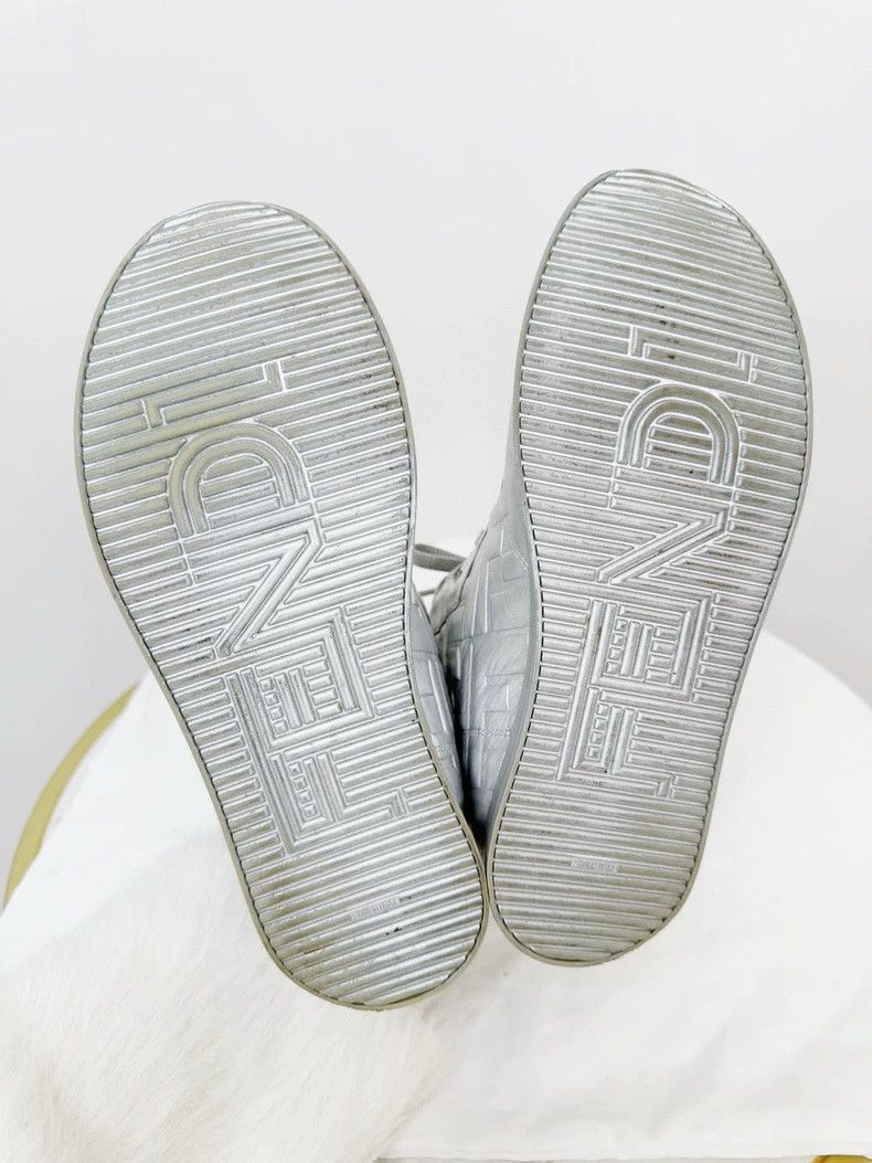 Fendi Fendi Silver High Top Sneakers Size 36 Size US 6 / IT 36 - 4 Thumbnail