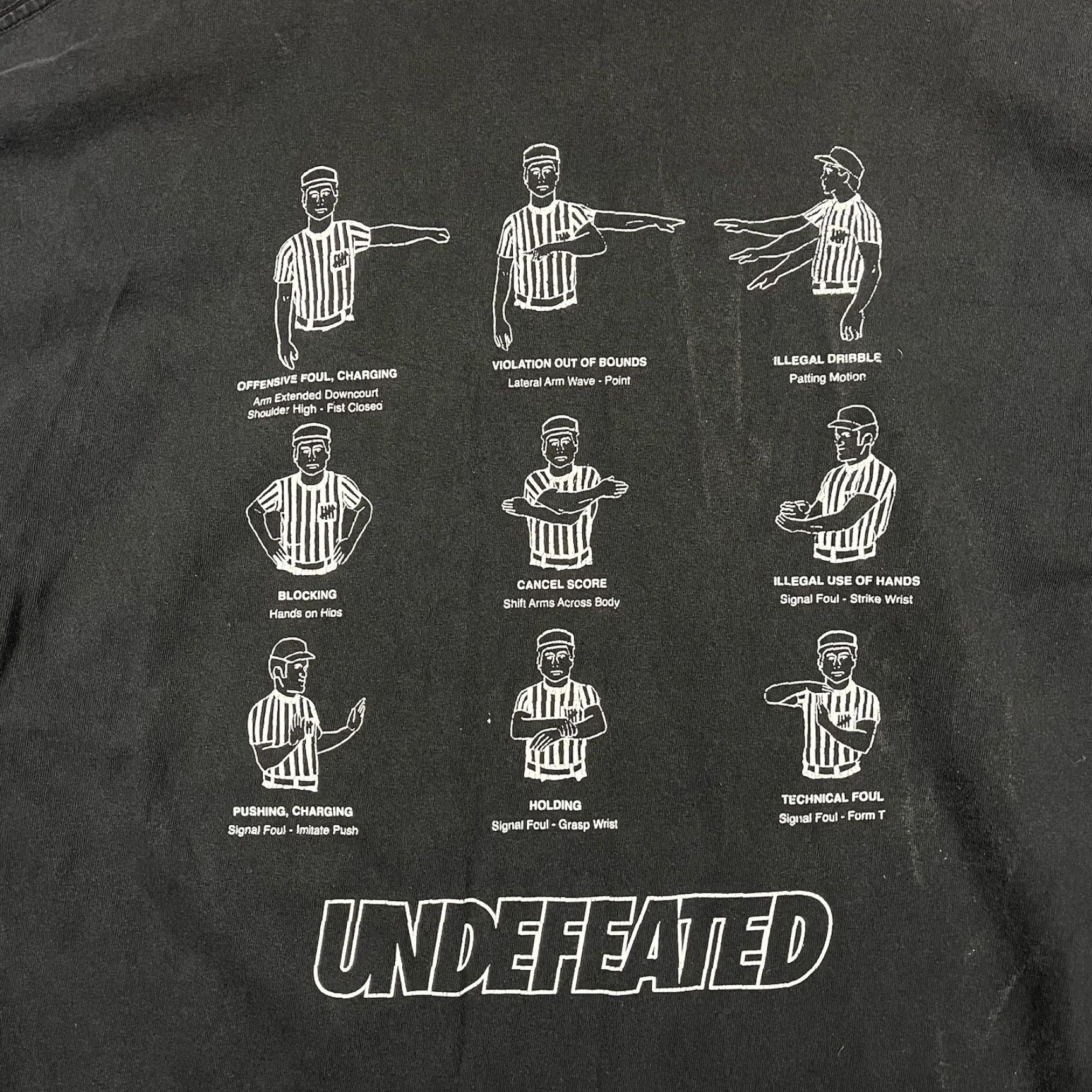 Undefeated Undefeated 5 Strikes Black Graphic T-Shirt Mens XL Streetwear Football Referee Shirt Size US XL / EU 56 / 4 - 2 Thumbnail