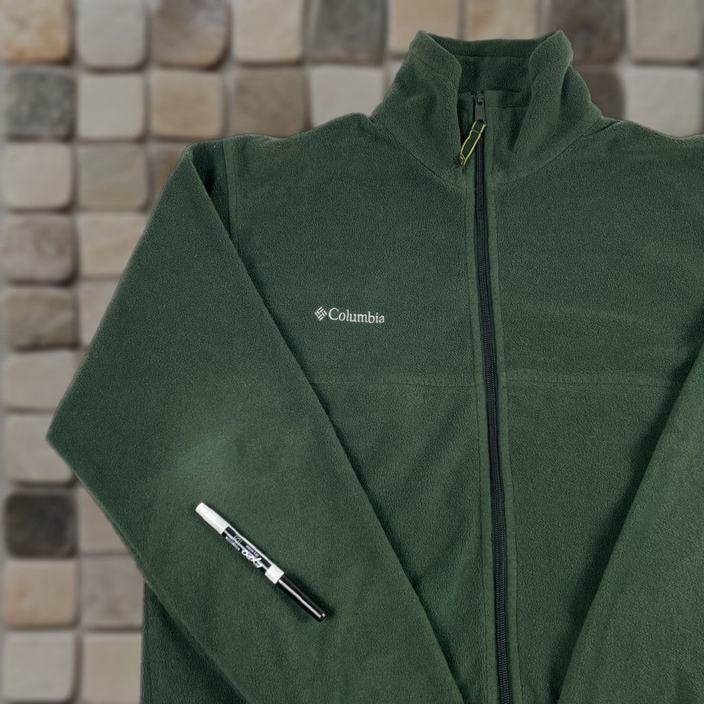 Vintage Columbia Jacket Men Medium Green Fleece Full Zip Outdoor Hiking Ski Size US M / EU 48-50 / 2 - 1 Thumbnail