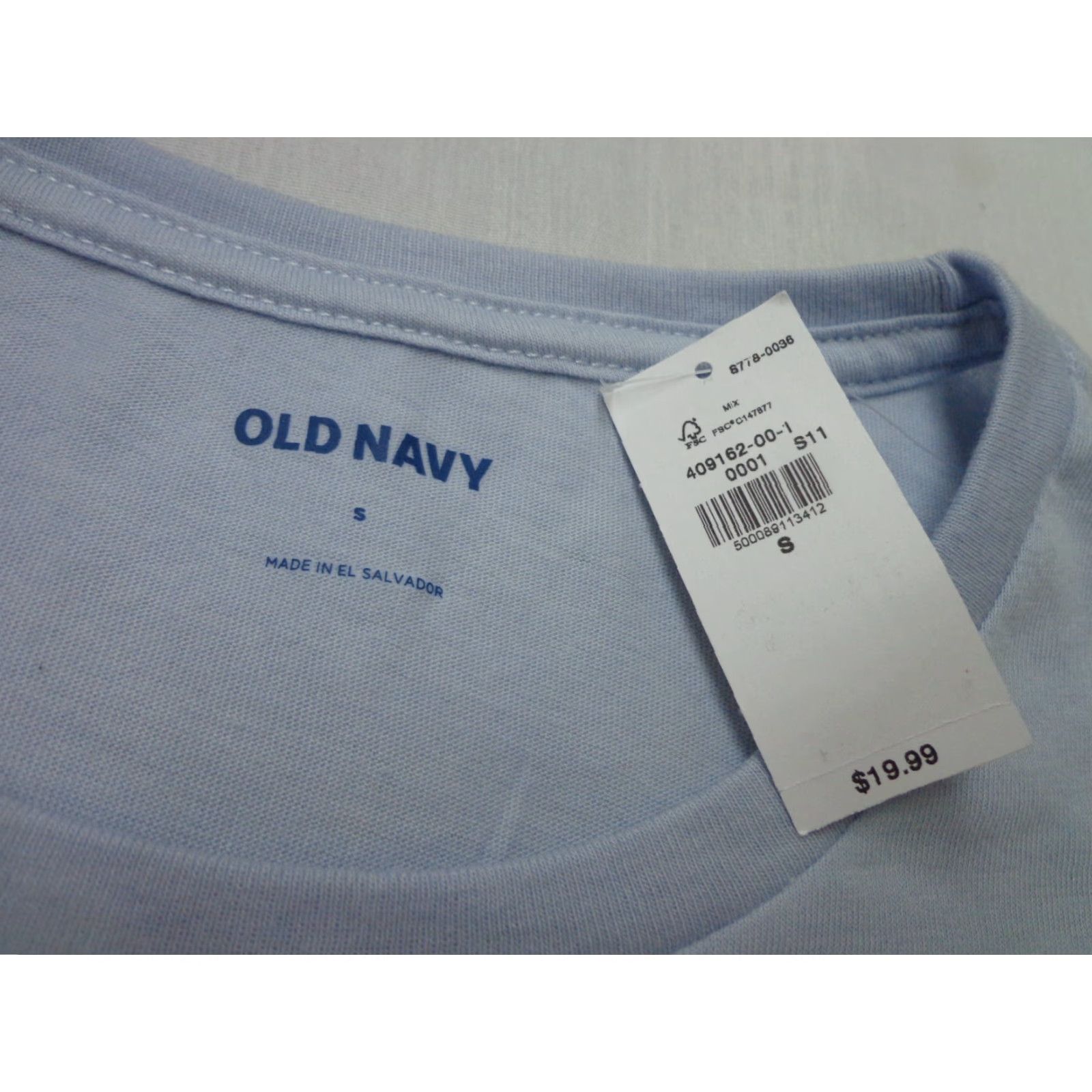 Old Navy Old Navy T Shirt Unisex Adults S Short Sleeve Crew Neck Blue Cotton Blend Graphic Print Classic Music Size US S / EU 44-46 / 1 - 3 Thumbnail