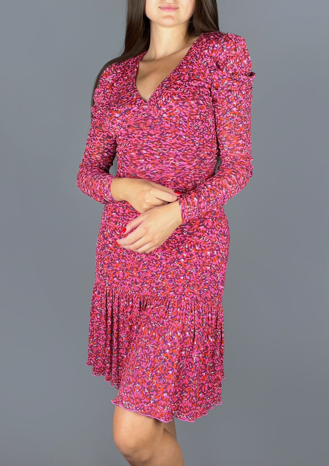 Diane von Furstenberg DIANE VON FURSTENBERG Alyssa Ruched Mini Dress Size XS Size XS / US 0-2 / IT 36-38 - 2 Thumbnail