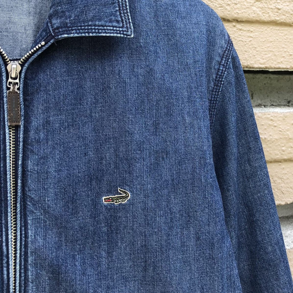 Vintage Vintage Crocodile Denim Zipper Jacket Size US M / EU 48-50 / 2 - 3 Thumbnail
