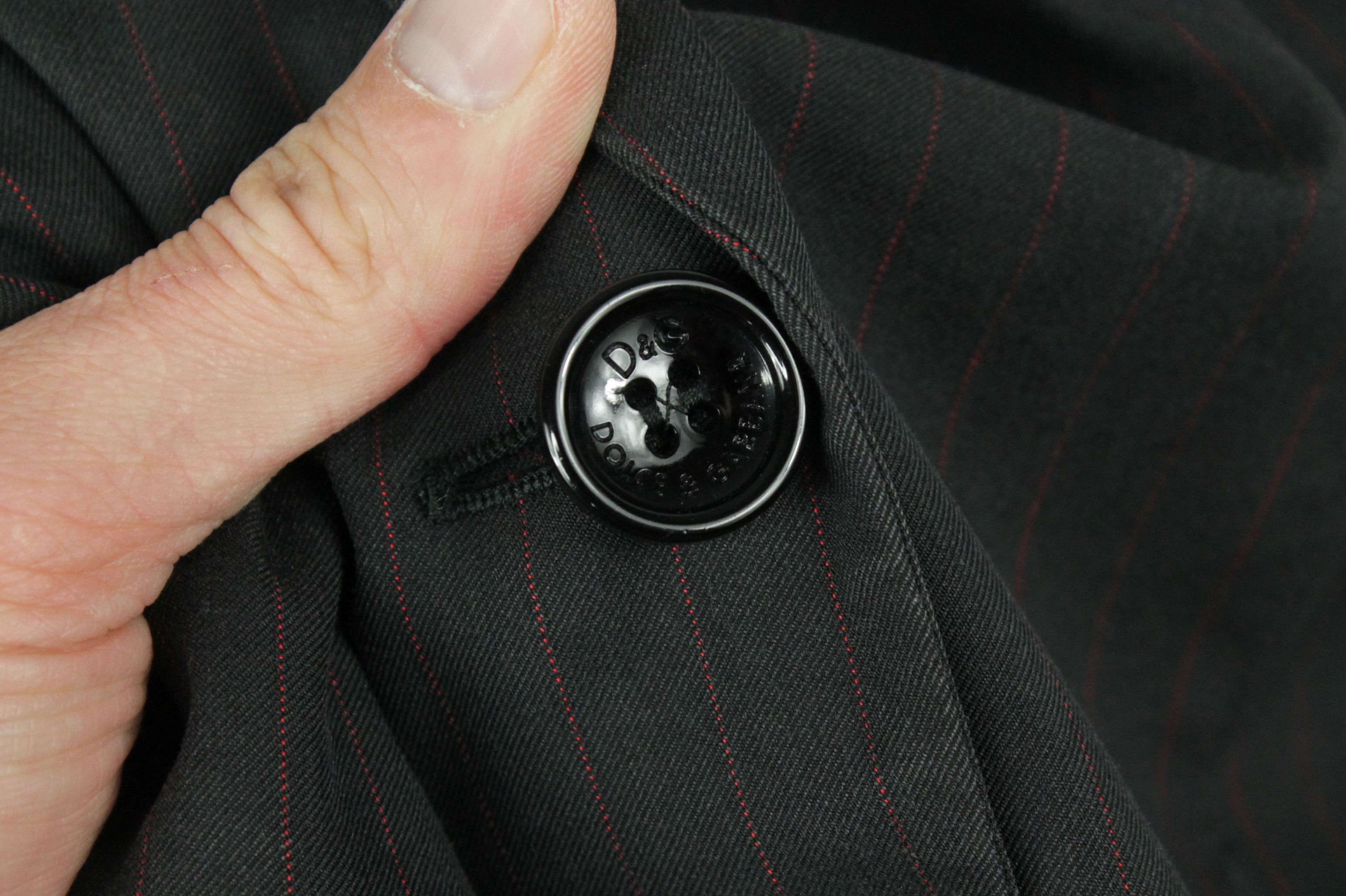 Dolce & Gabbana Dolce & Gabbana Slim Fit Pinstripe Blazer Leopard Lining Size M / US 6-8 / IT 42-44 - 5 Thumbnail