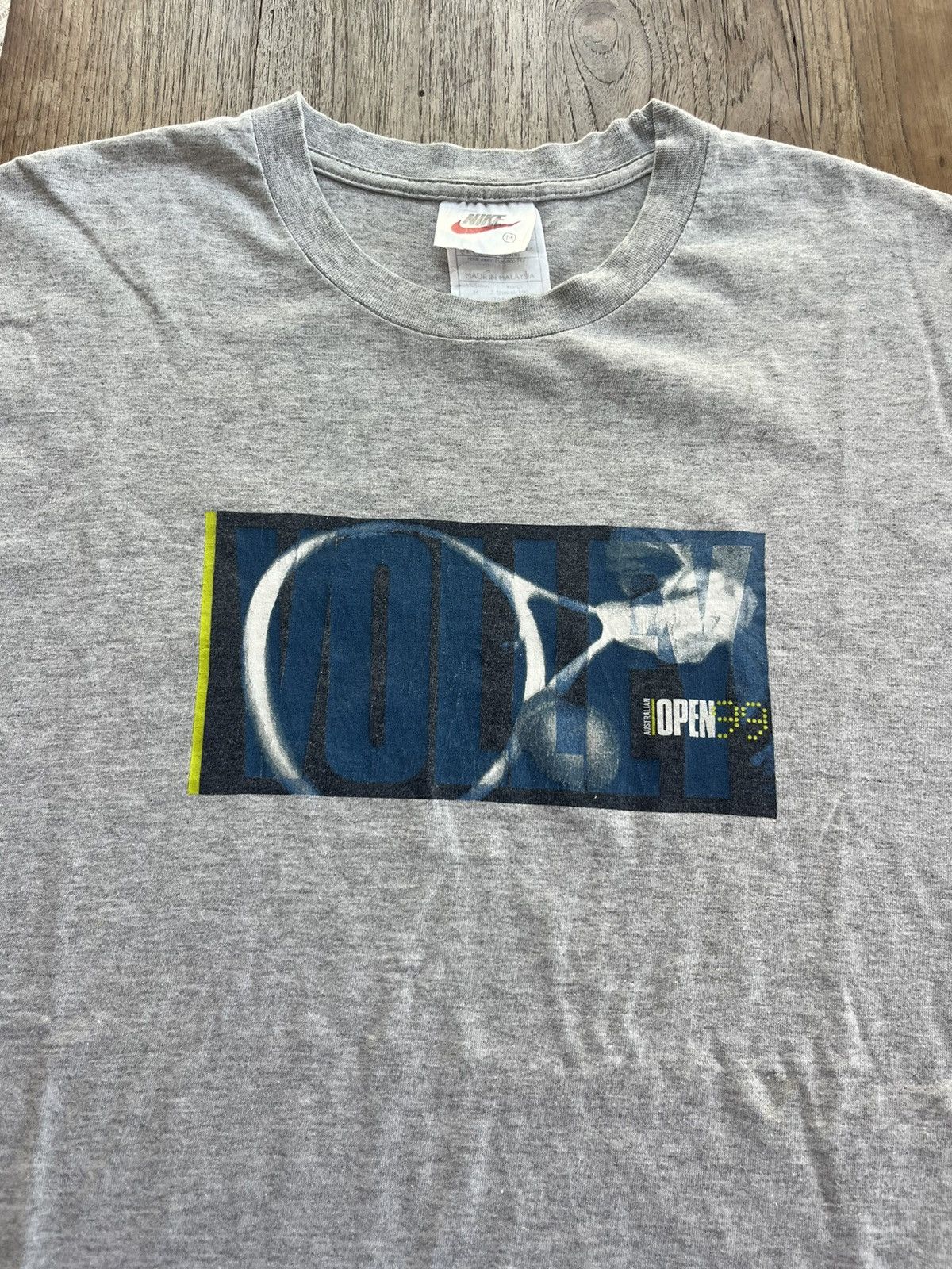 Nike × Vintage Vintage Nike VOLLEY Australian OPEN 1999’s Tshirt Size US M / EU 48-50 / 2 - 3 Thumbnail