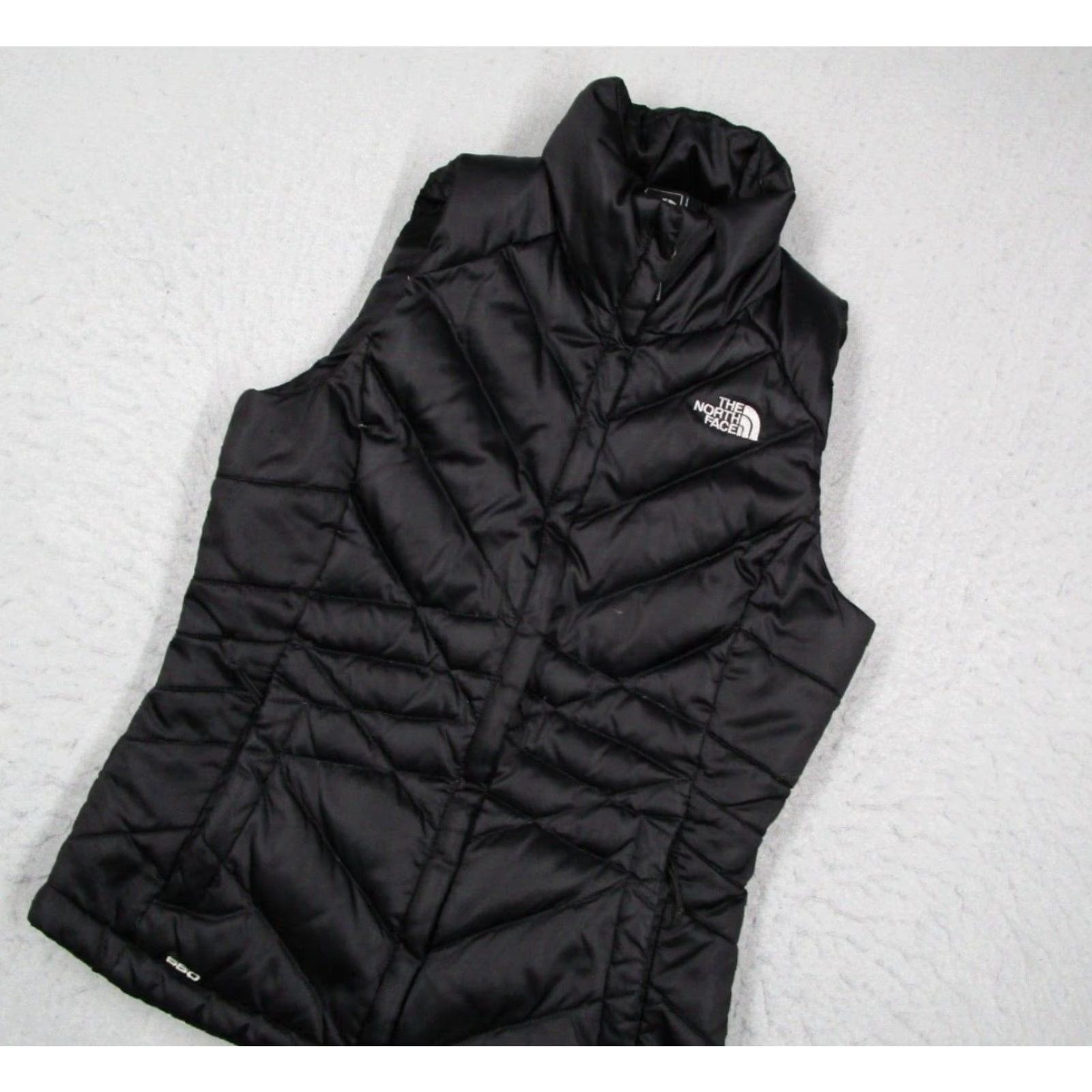 The North Face The North Face Vest Women XS Black 550 Down Full Zip Puffer Nylon Polyester Logo Quilted Pockets Womens Size XS / US 0-2 / IT 36-38 - 2 Thumbnail