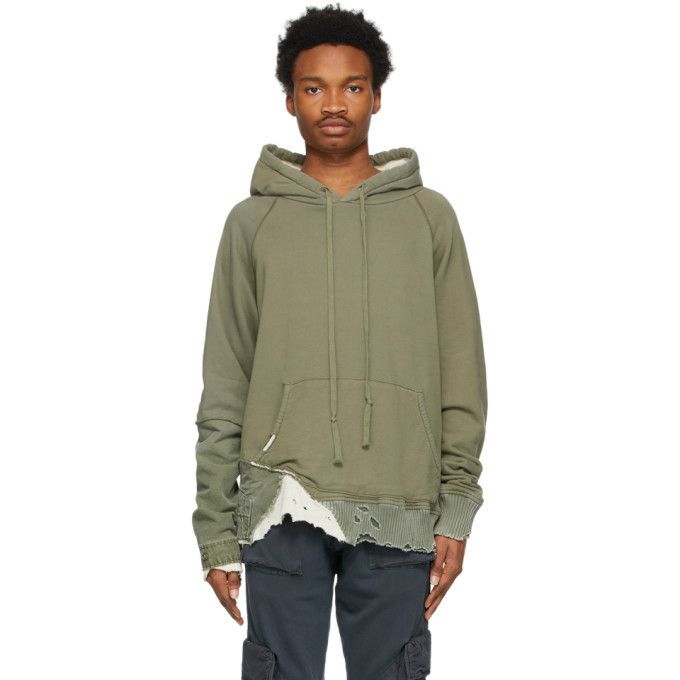 image of $1250 Greg Laurent Fragment Hoodie Us Small (Size 1) in Green, Men's