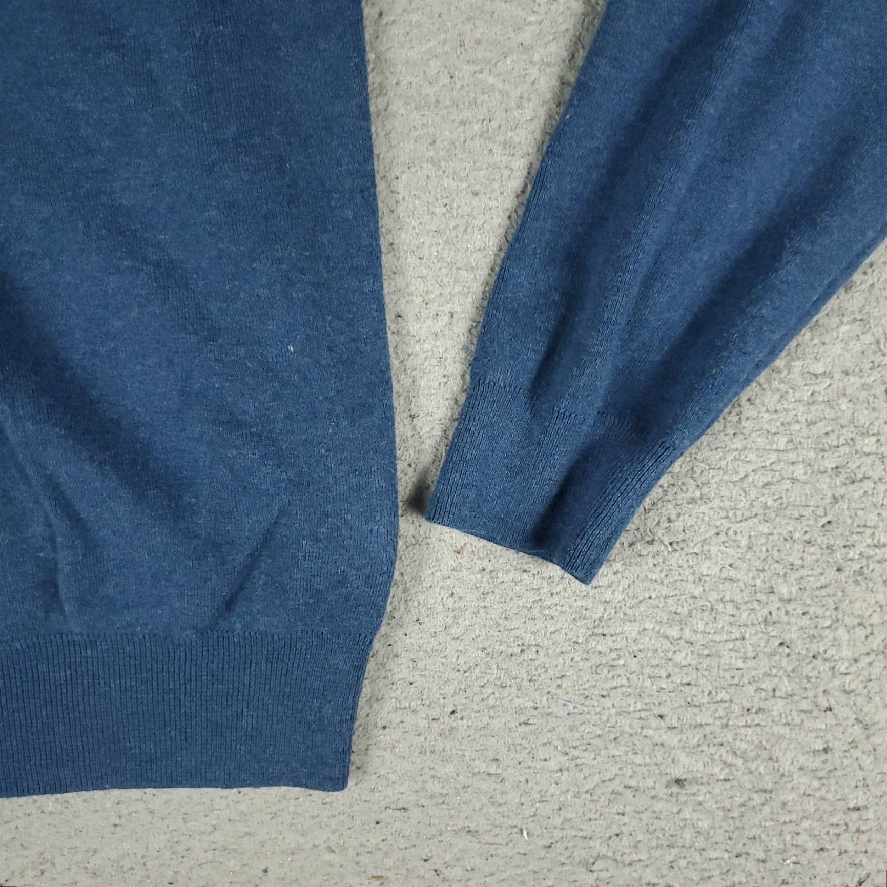 Polo Ralph Lauren Ralph Lauren Sweater Mens Medium Blue Pony V Neck Pullover Sweatshirt Size US M / EU 48-50 / 2 - 5 Thumbnail
