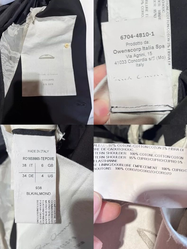 Rick Owens Rick Owens Sleeveless cotton coat lady's half sleeve-2506 Size US S / EU 44-46 / 1 - 2 Thumbnail