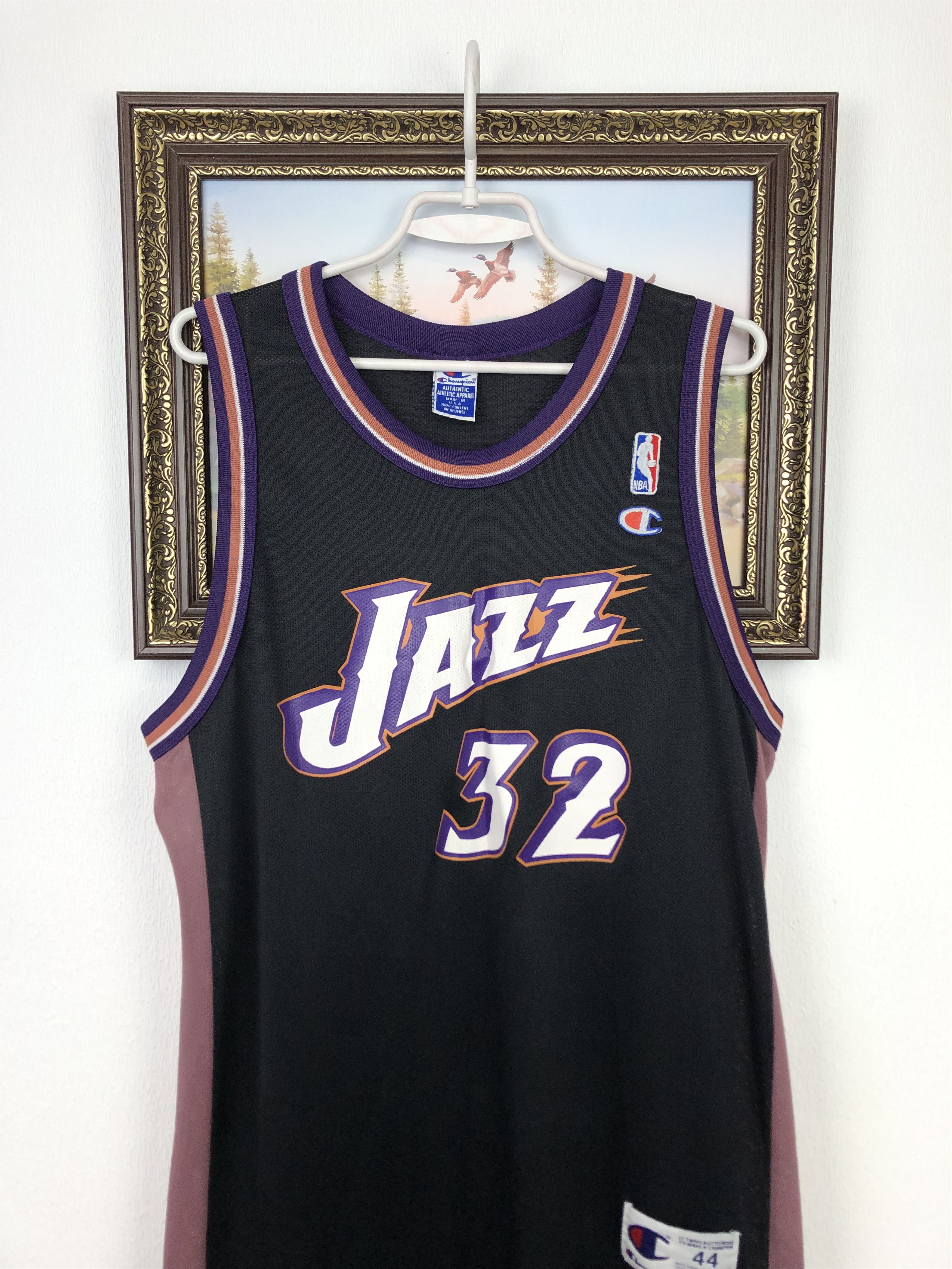 Champion Vintage 90s NBA Karl Malone Utah Jazz Champion Jersey Size US L / EU 52-54 / 3 - 2 Thumbnail