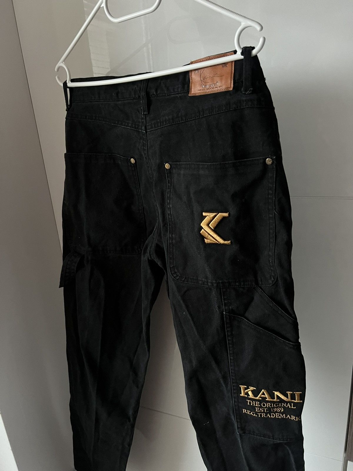 Karl Kani Karl Kani Embroidered Logo Rap Black Denim Unisex Jeans Size US 32 / EU 48 - 7 Thumbnail