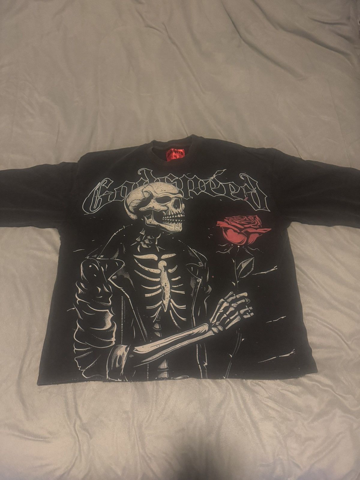 Godspeed GODSPEED VALENTINE L/S TEE WASHED GREY Size US XL / EU 56 / 4 - 2 Thumbnail