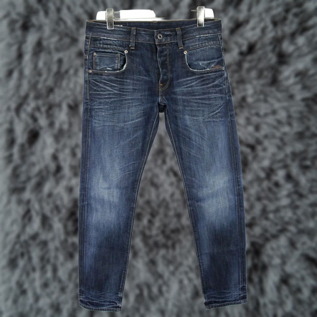 G-Star G-STAR Radar Slim Jeans Men's W32/L32 Whiskers Faded Denim Blue Size US 32 / EU 48 - 1 Thumbnail