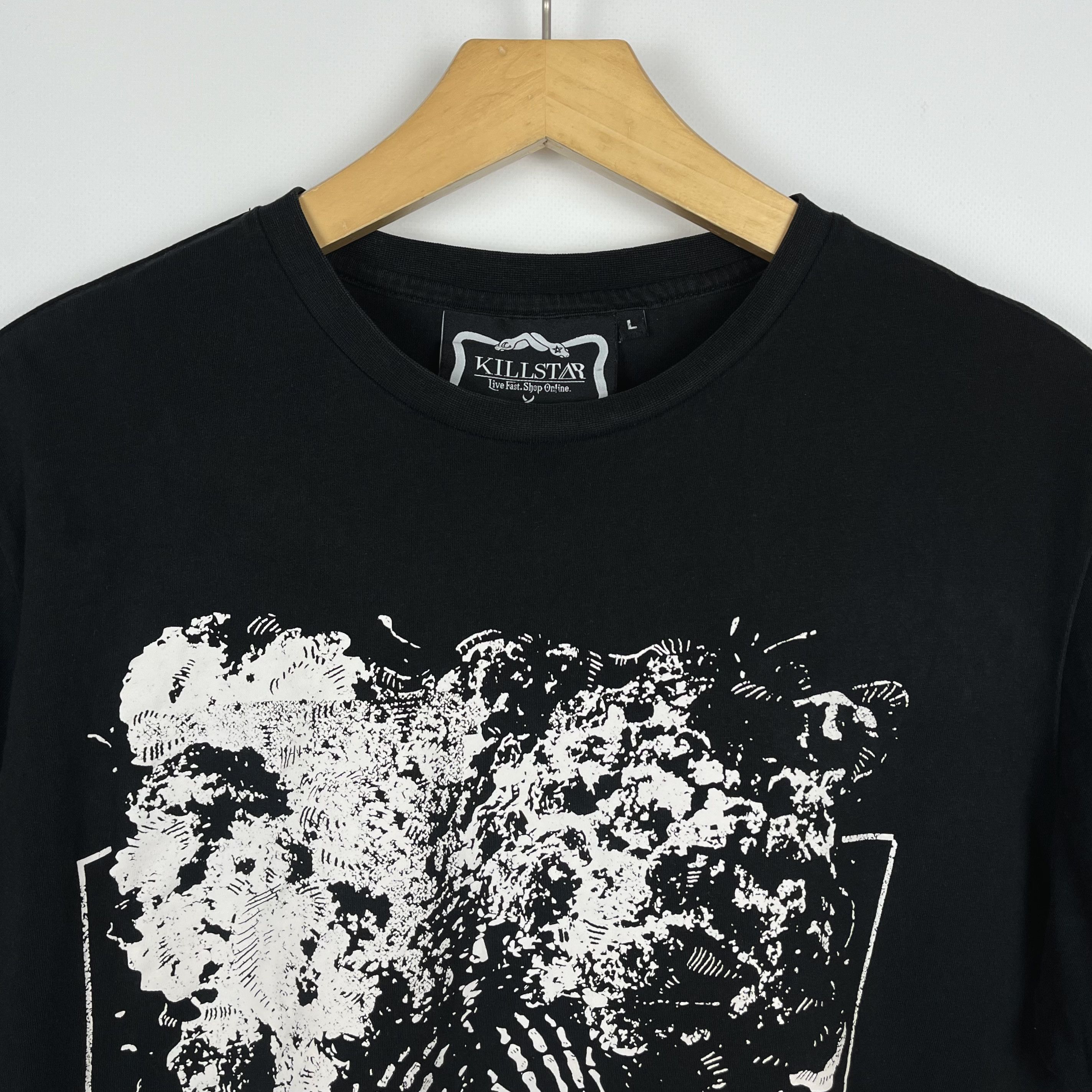 Killstar Killstar Overthinking Big Logo Gothic Art T Shirt Size US L / EU 52-54 / 3 - 6 Thumbnail