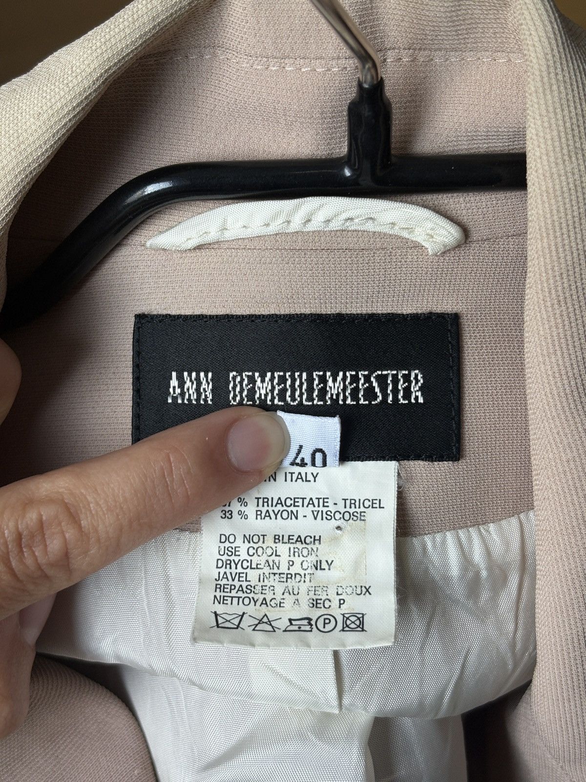 Ann Demeulemeester Ann Demeulemeester beige blazer Size S / US 4 / IT 40 - 7 Thumbnail