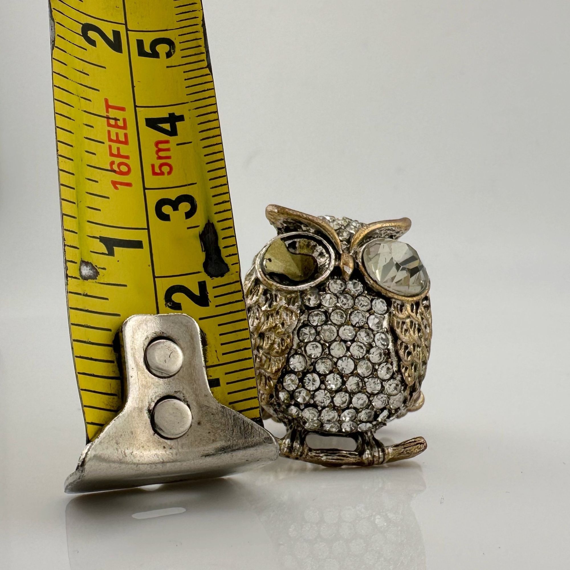 Vintage Vintage Costume Jewelry Owl, Dolphin and Turtle Rhinestone Size ONE SIZE - 20 Thumbnail