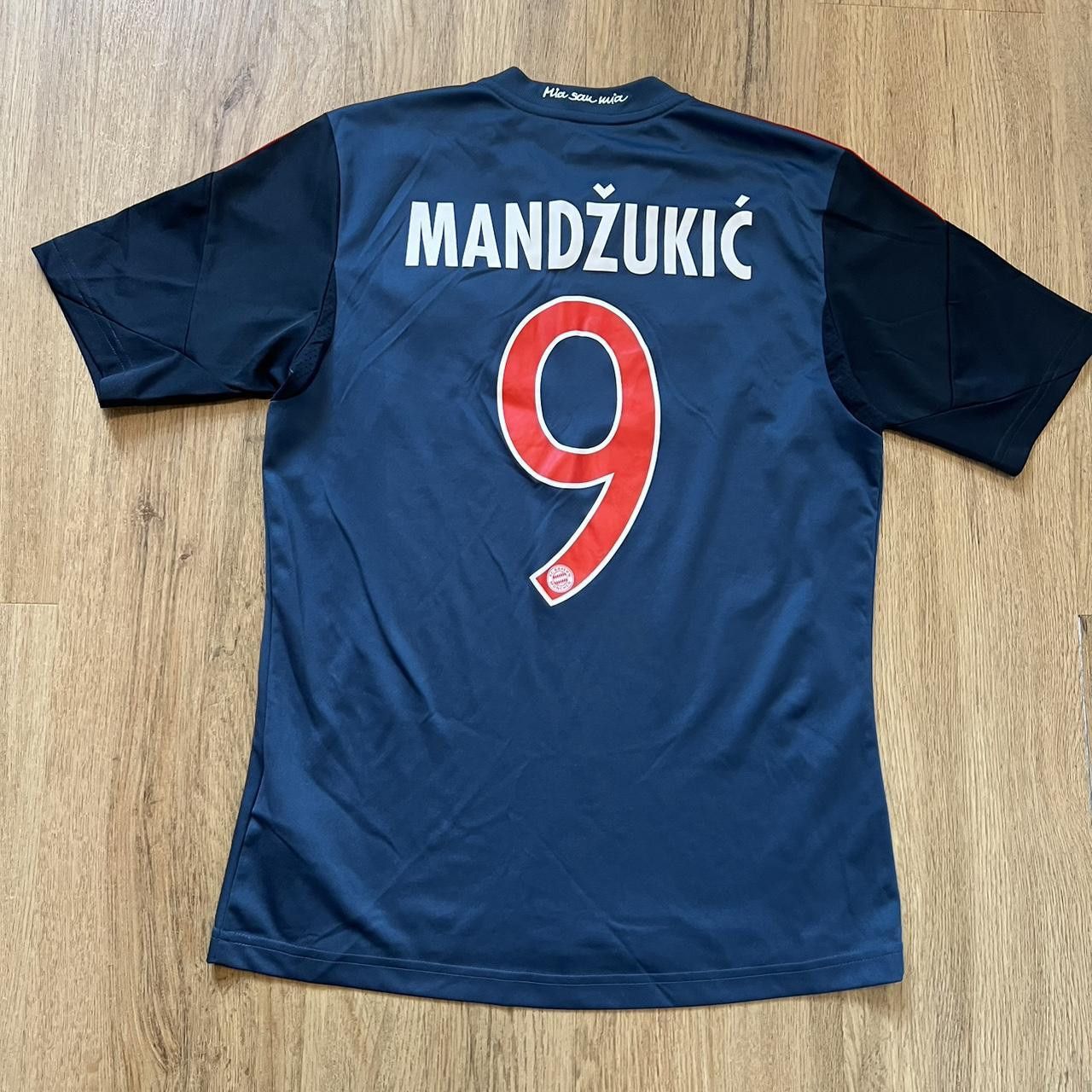 Adidas 2013-14 Bayern Munich Mandzukic Adidas Football Shirt Size US S / EU 44-46 / 1 - 1 Thumbnail