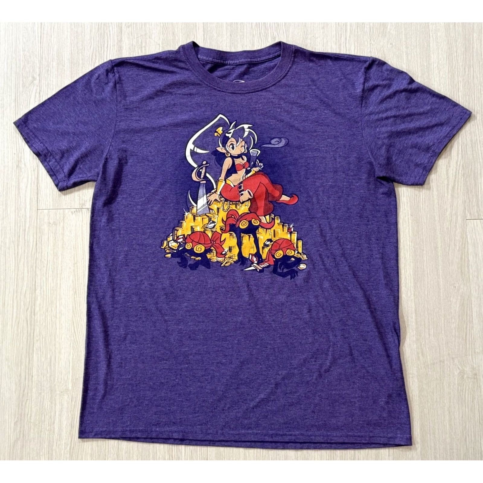 Vintage WayForward Shantae: 1/2 Genie Hero Promo Shirt L Purple Logo Graphic Print Short Sleeve Unisex Adults T-Shirt Size US L / EU 52-54 / 3 - 2 Thumbnail