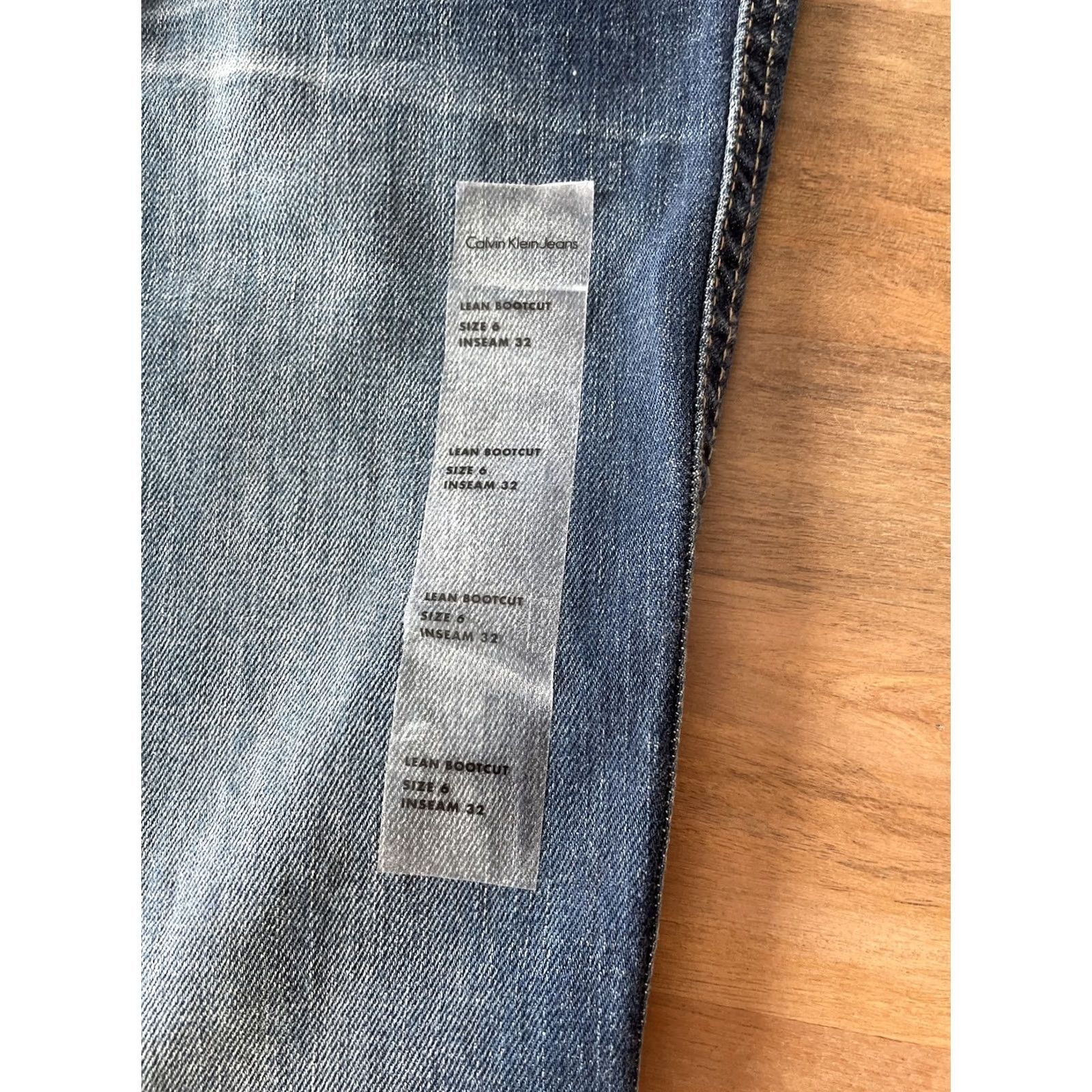 Calvin Klein Calvin Klein Jeans Womens 6 Slim Fit Low Rise Bootcut Y2K Denim 32x31 Blue Size 24" / US 00 / IT 34 - 4 Thumbnail