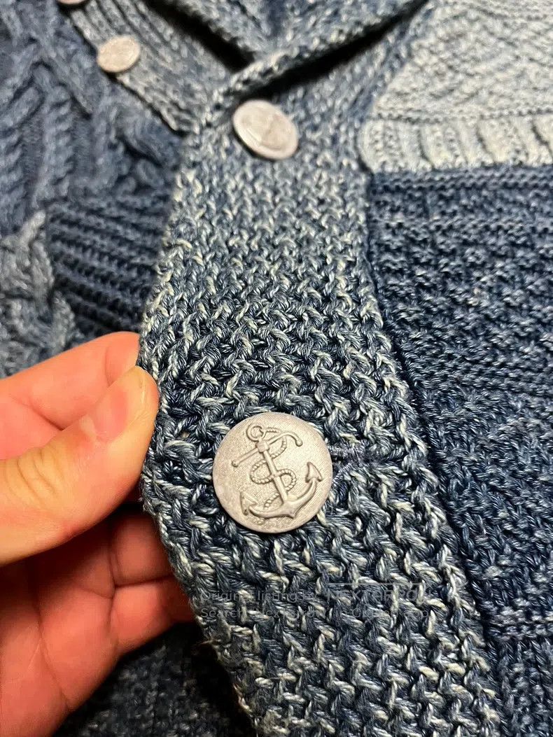 RRL Ralph Lauren RRL Ralph Lauren Baijiabu $1600 sweater Indigo tie dye siz Size US M / EU 48-50 / 2 - 5 Thumbnail