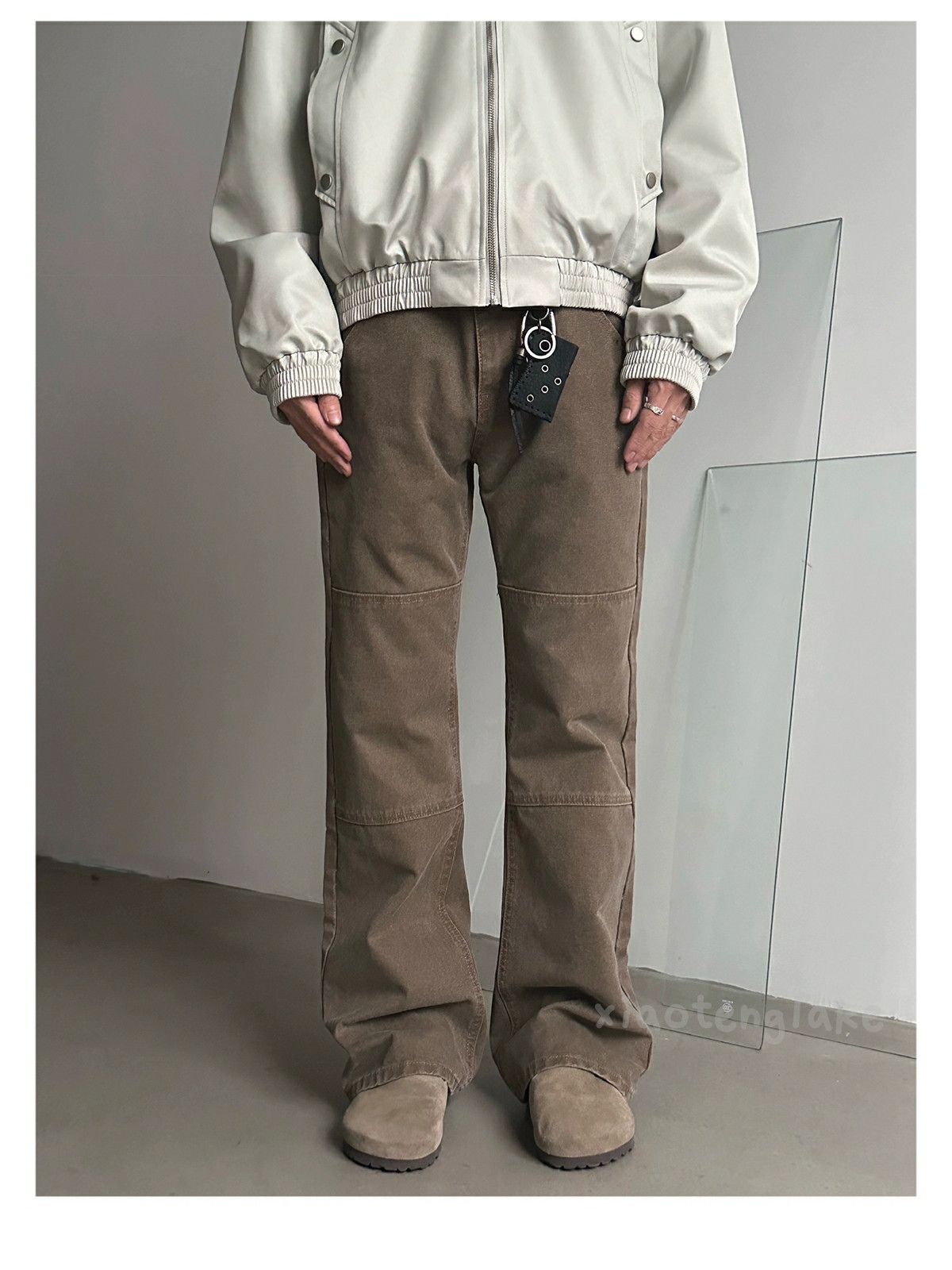 Designer × Japanese Brand × Vintage washed faded patchwork yuppie punk bootcut jeans Size US 30 / EU 46 - 4 Thumbnail