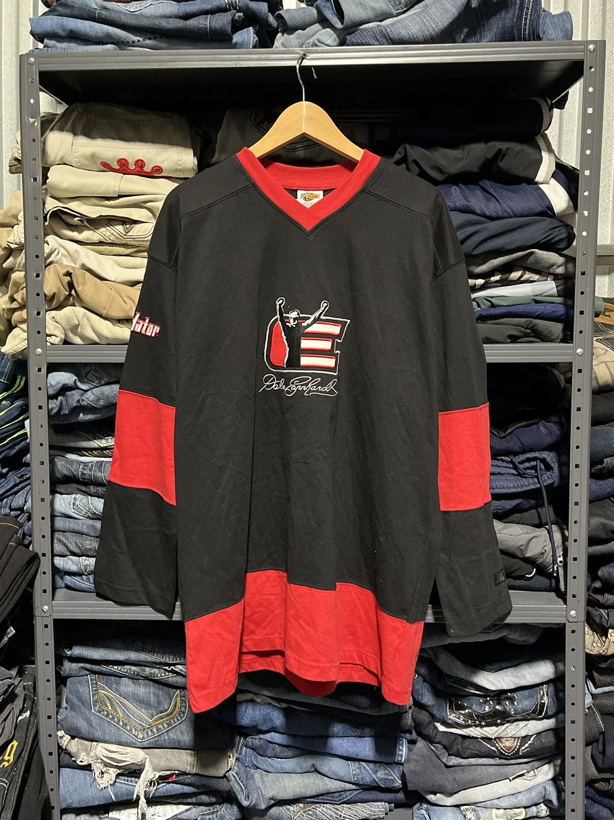 NASCAR × Vintage Crazy Vintage Dale Earmhardt NASCAR Racing Hockey Jersey Size US XL / EU 56 / 4 - 1 Thumbnail