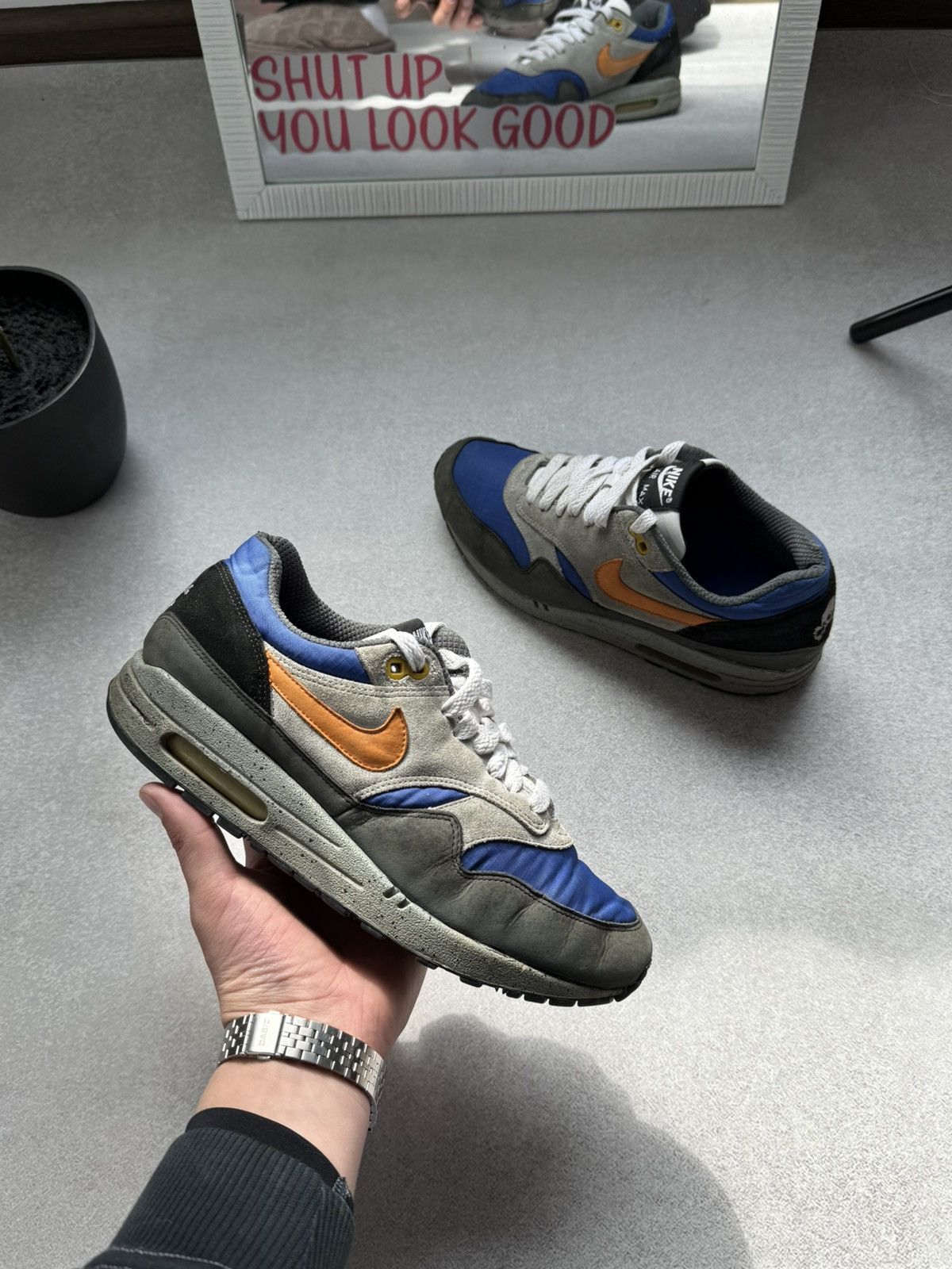 Nike Nike Air Max 1 Skulls Pack Old Royal Black Anthracite RARE Size US 8 / EU 41 - 3 Thumbnail