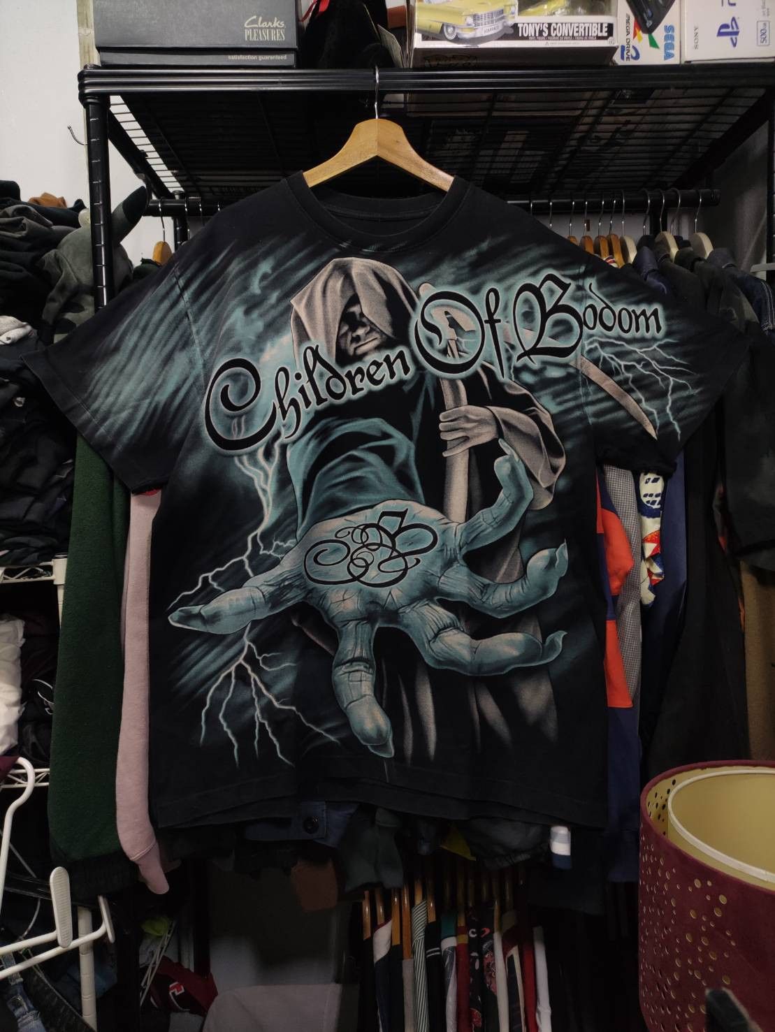Band Tees Vtg 00's Children of Bodom " COBHC " All Over Print T-Shirt Size US XL / EU 56 / 4 - 1 Thumbnail