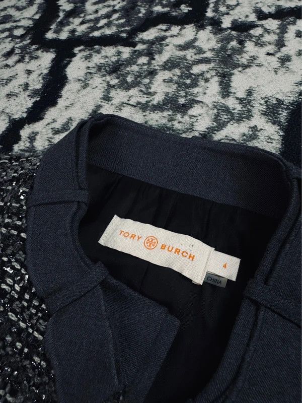 Tory Burch Tory Burch Coat Gray 4 M Wool Cotton Size M / US 6-8 / IT 42-44 - 5 Thumbnail