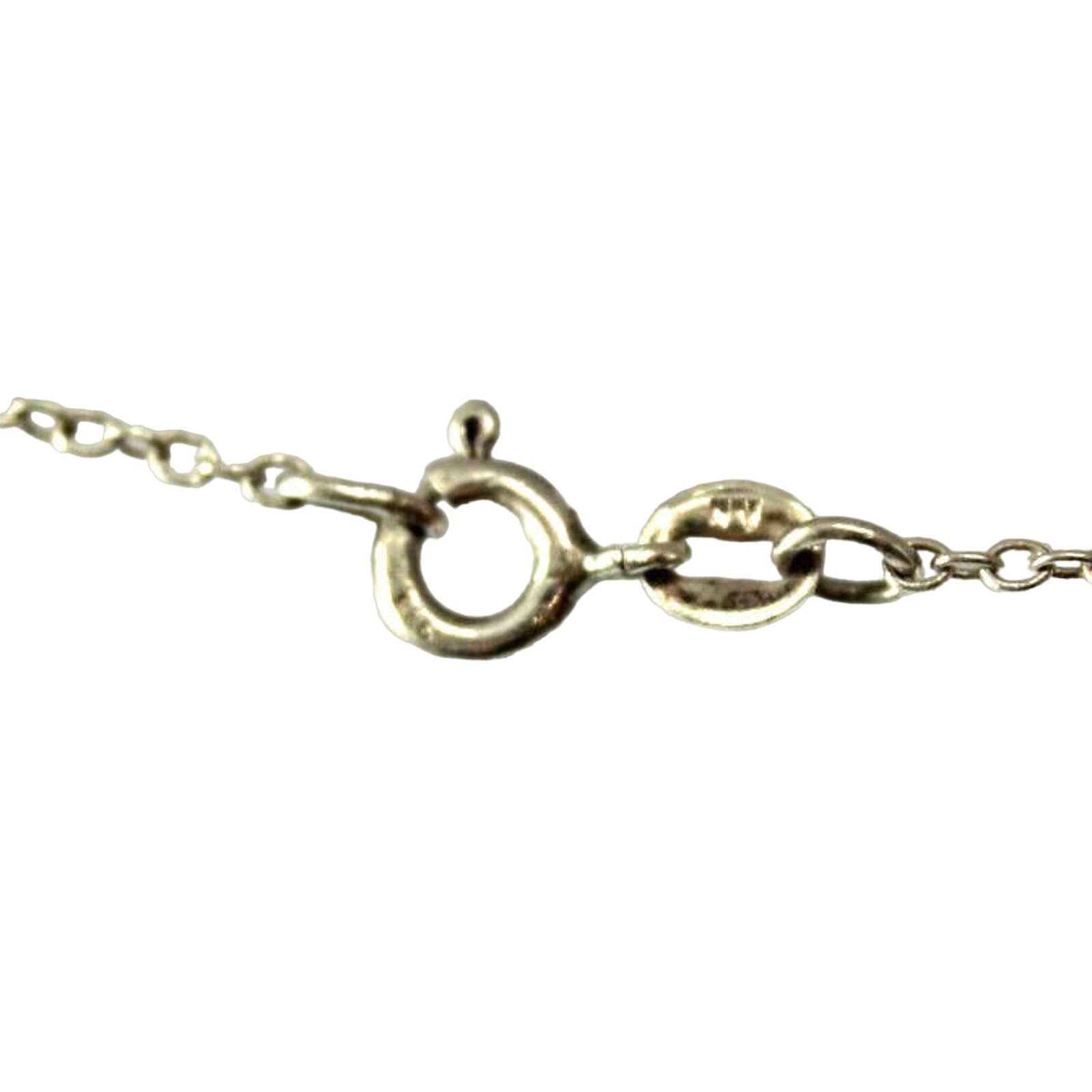 Other Sterling Silver 925 Double Circles 7 Stone CZ Pendant • 23" Size ONE SIZE - 3 Thumbnail