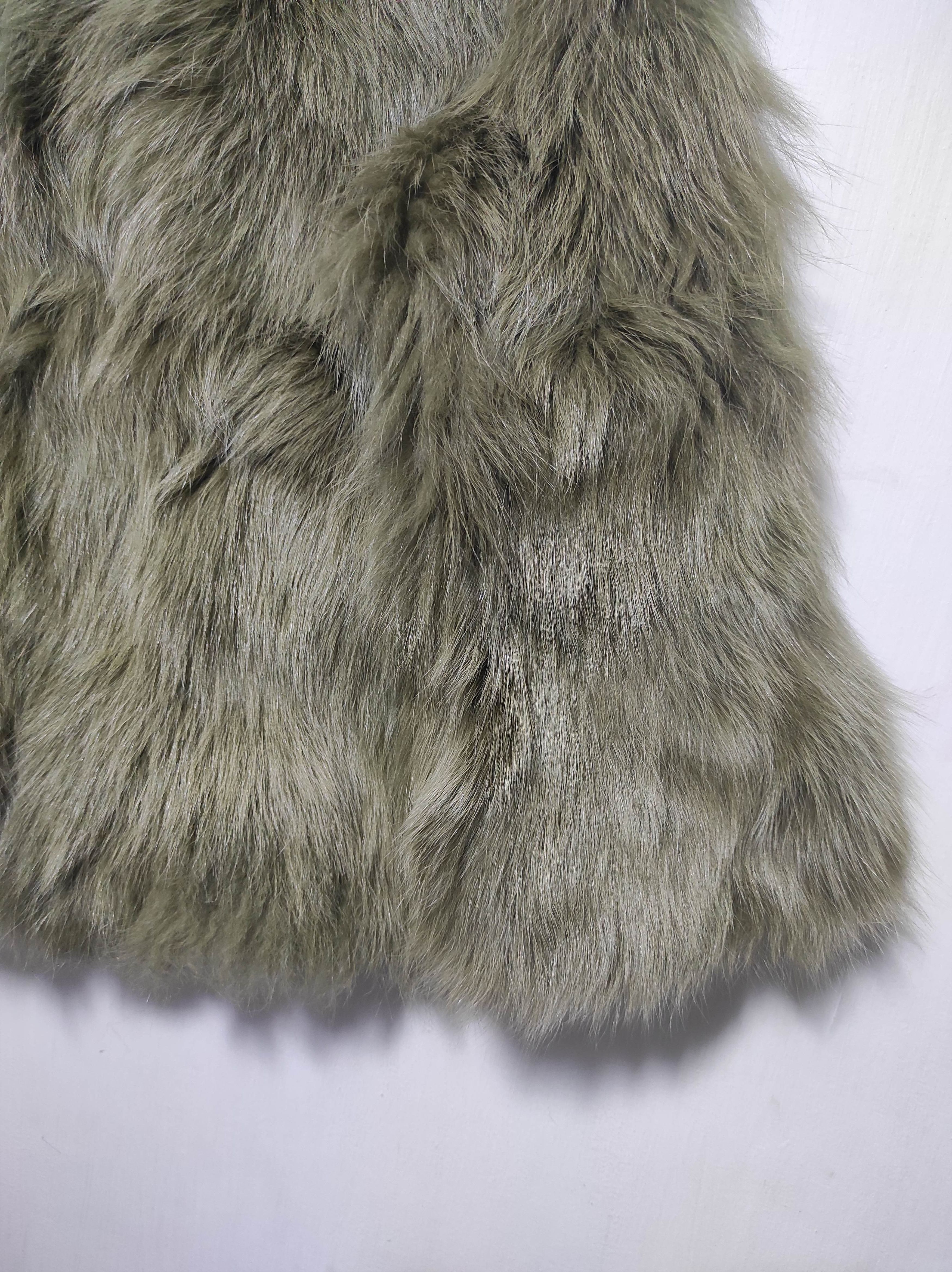 If Six Was Nine Li Hua Faux Fur Designer Winter Parka Coat Size S / US 4 / IT 40 - 5 Thumbnail