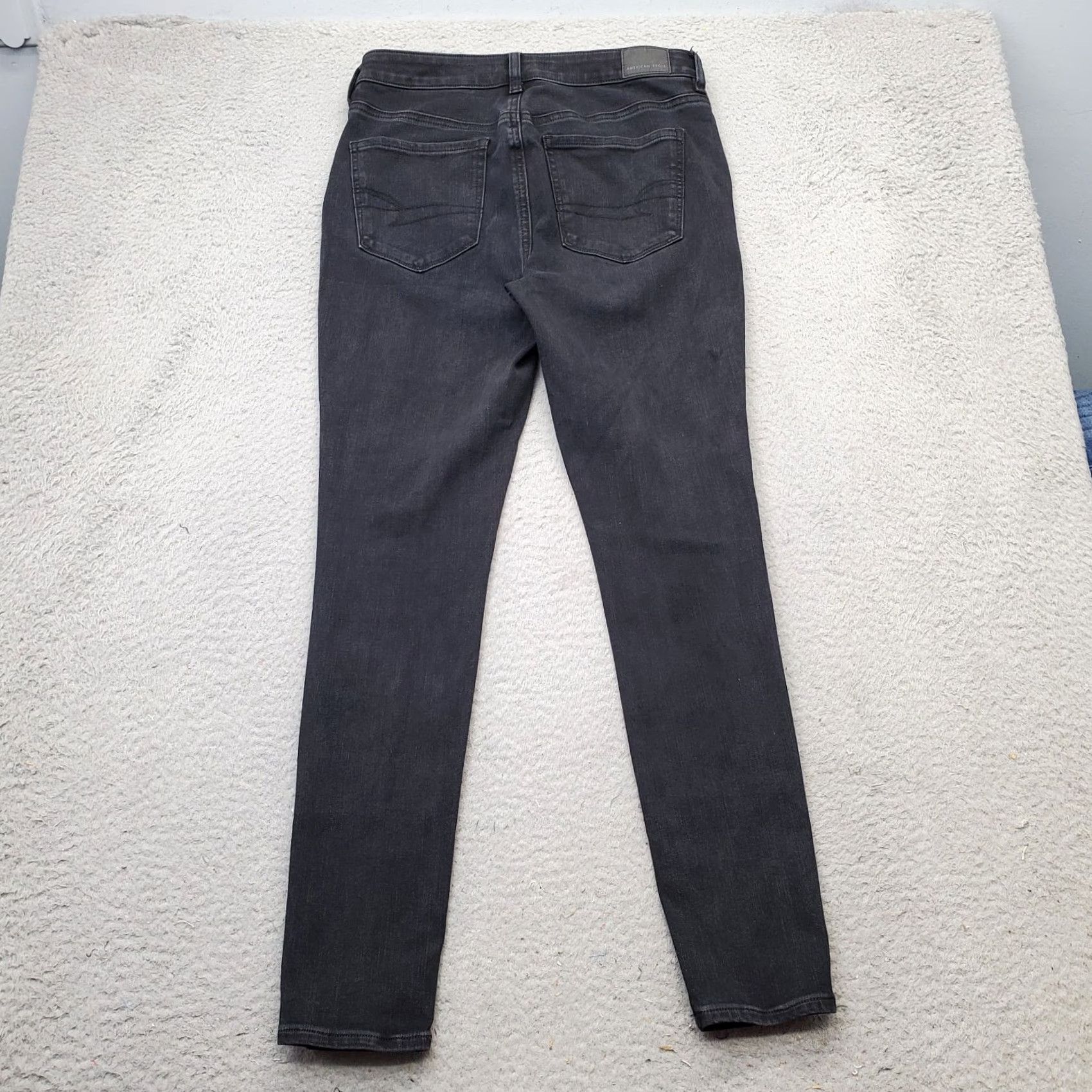 American Eagle Outfitters American Eagle Outfitters Jeans Womens 10 Black Denim Dream Stretch Dark Wash Skinny Leg Womens Size 10 Black Denim Skinny Jeans Size 32" / US 10 / IT 46 - 2 Thumbnail