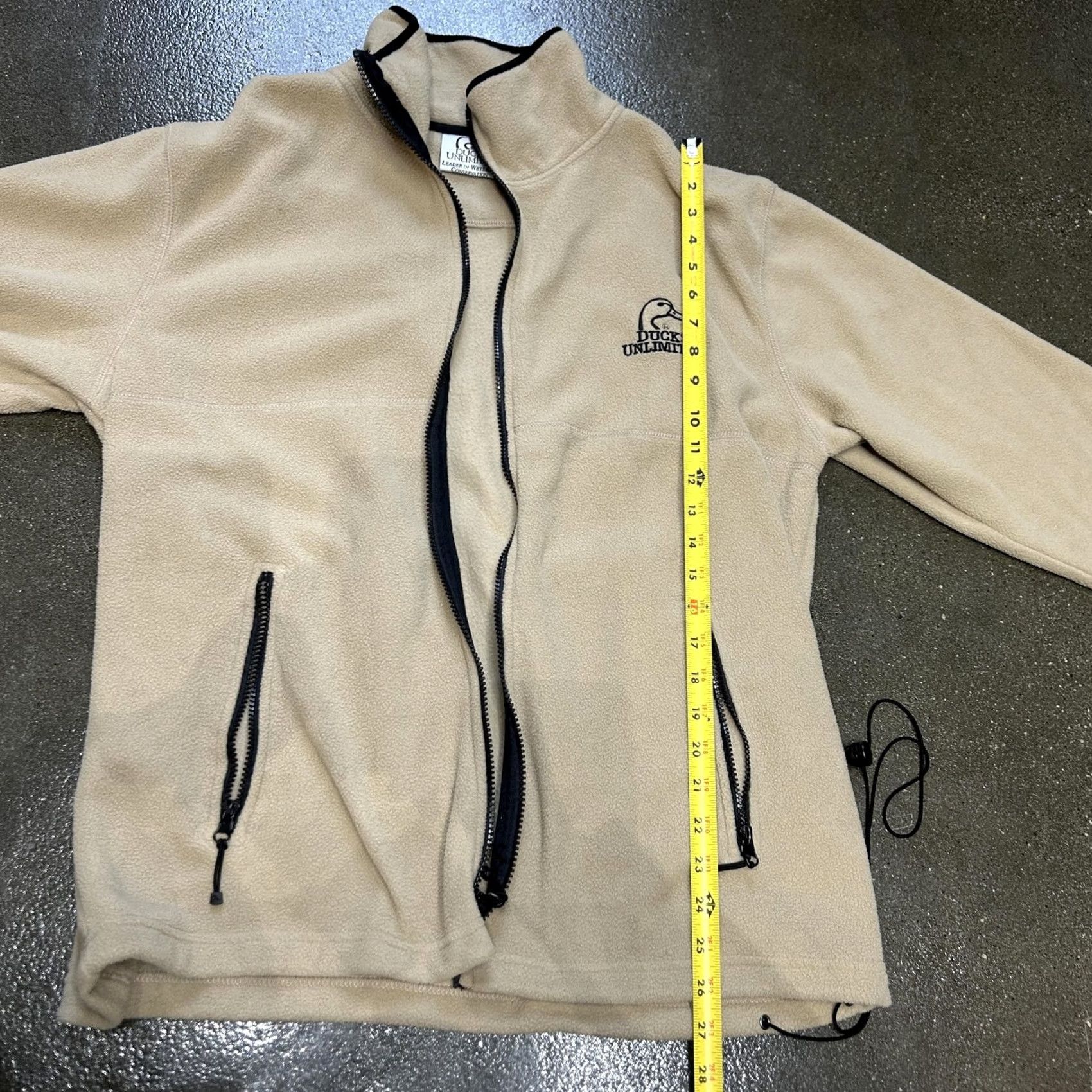 Vintage Ducks Unlimited Jacket Mens XL Tan Fleece Full Zip Mock Neck Hunting Outdoor Size US XL / EU 56 / 4 - 5 Thumbnail
