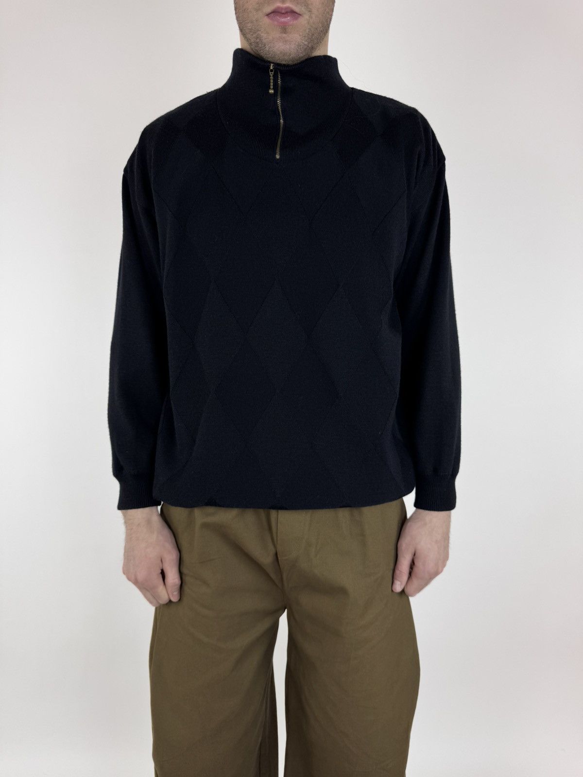 Designer × Vintage Vintage SVEIGAARD Yachting sweater wool half zip Windstopper Size US XL / EU 56 / 4 - 1 Thumbnail