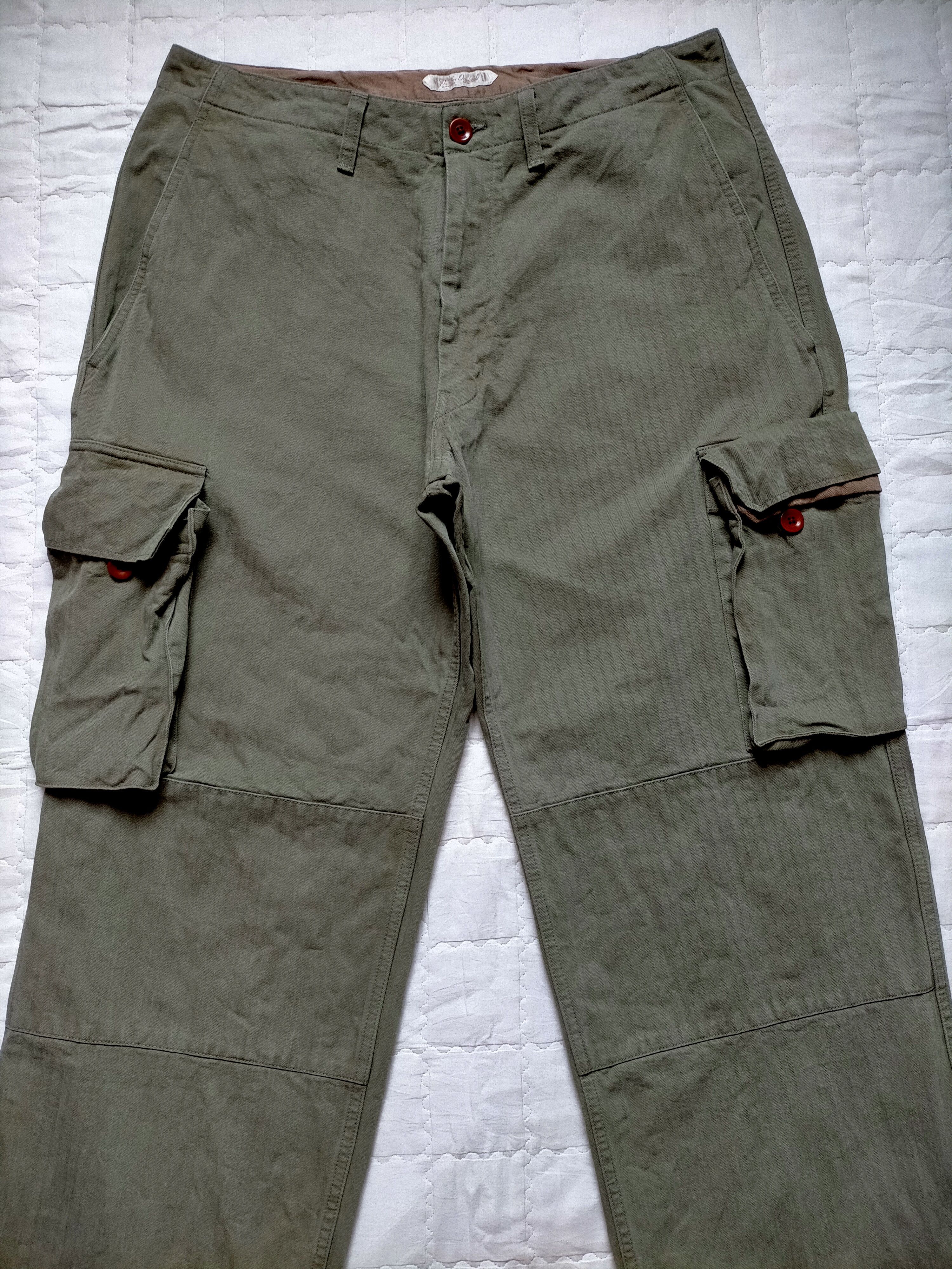 Studio D'Artisan Vintage Studio D'Artisan HBT Stripe Trouser Cargo Pants Size US 36 / EU 52 - 5 Thumbnail