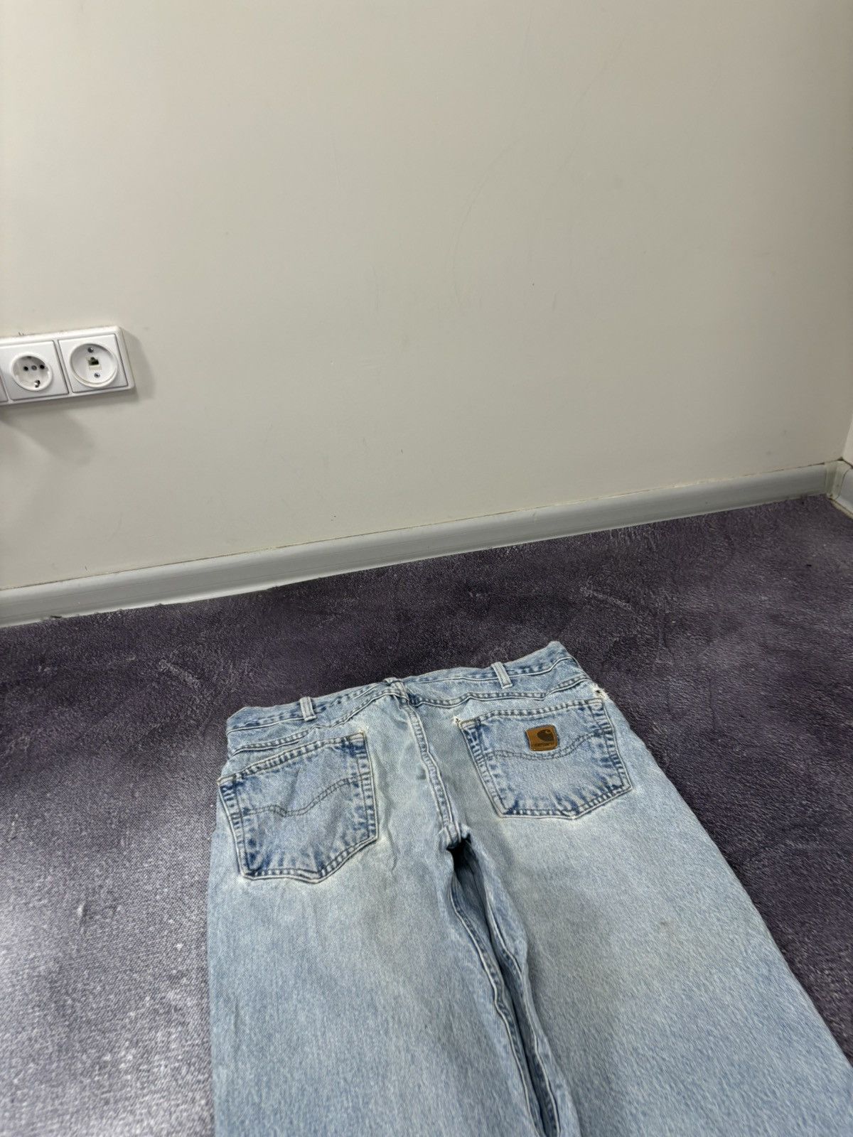 Carhartt Vintage Carhartt USA Straight Fit Light Blue Denim Jeans Size US 36 / EU 52 - 5 Thumbnail