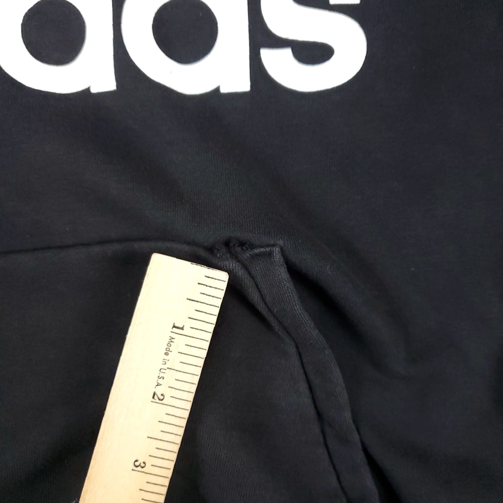 Adidas Adidas Hoodie Mens Small Black Pullover Sweatshirt Mock Neck Logo Pocket All Seasons Sports Size US S / EU 44-46 / 1 - 6 Thumbnail