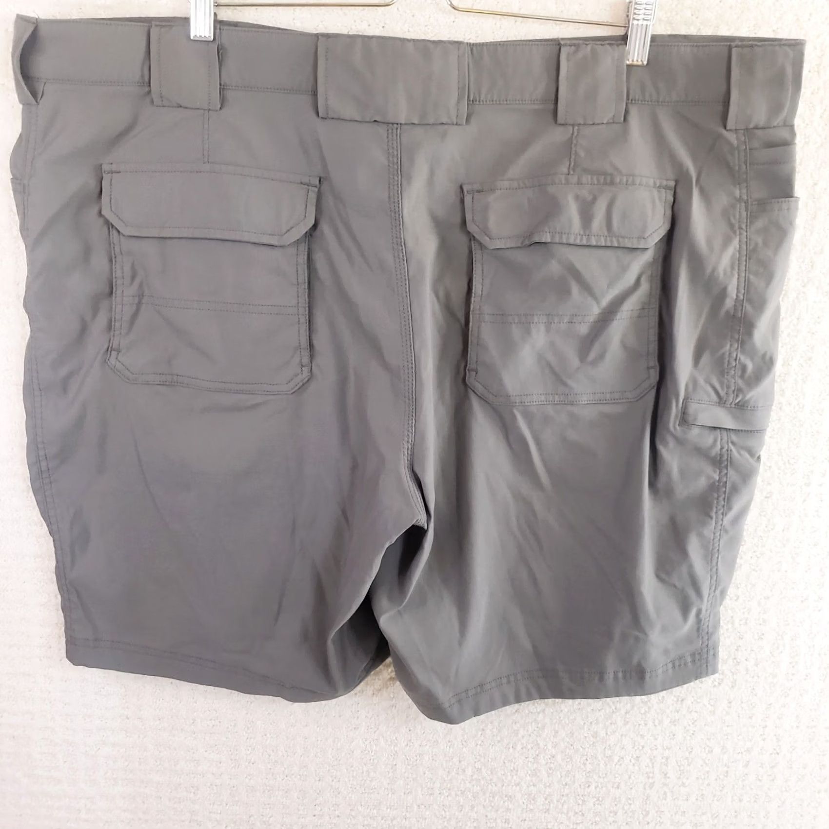 Vintage Duluth Trading Cargo Shorts Men's Gunmetal Gray Nylon Spandex 46"x9" Dry on the Fly Pockets Size US 30 / EU 46 - 6 Thumbnail
