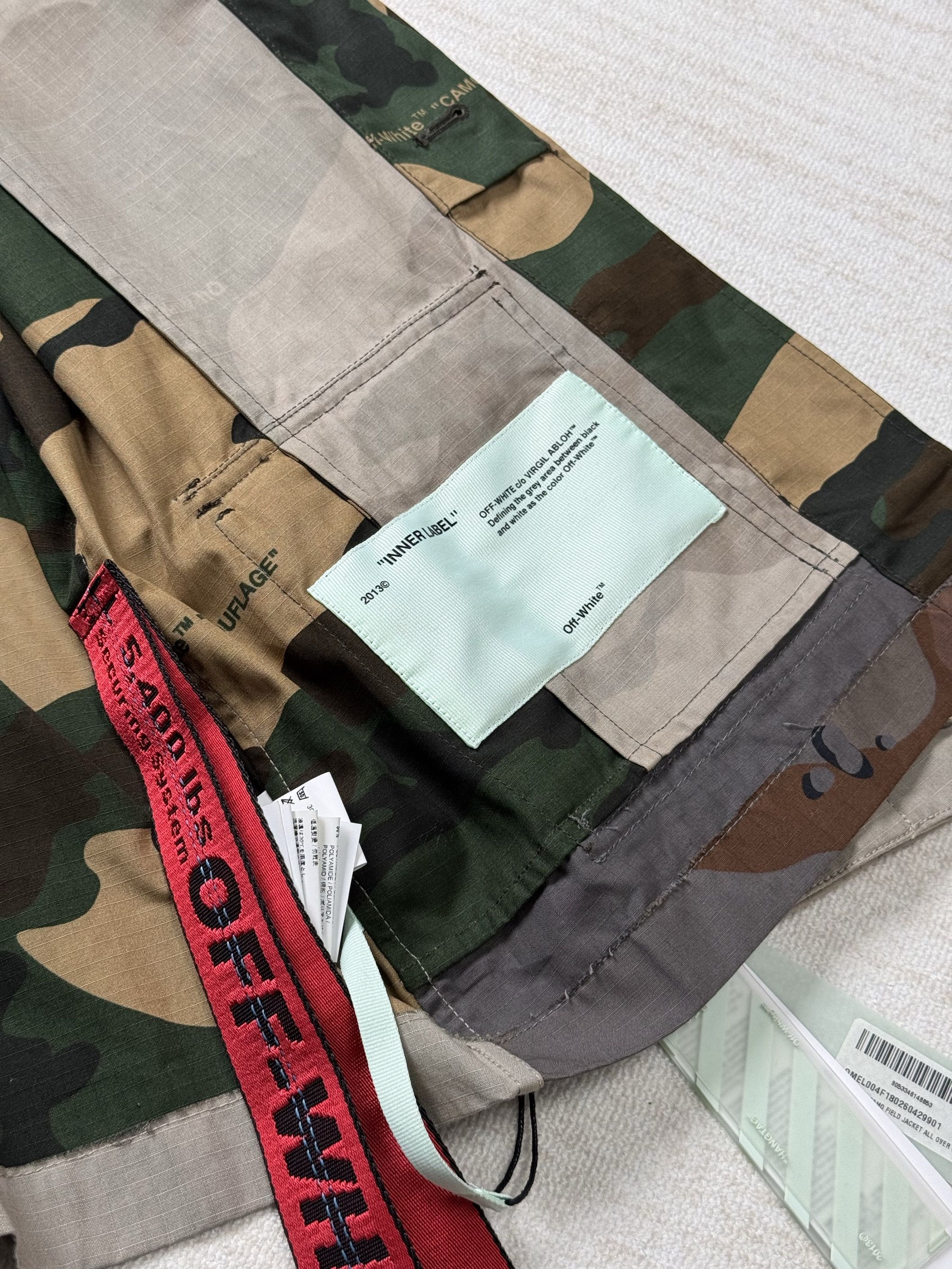 Off-White New with Tag* OFF-WHITE™ RECONSTR CAMO FIELD JACKET Size US M / EU 48-50 / 2 - 13 Thumbnail