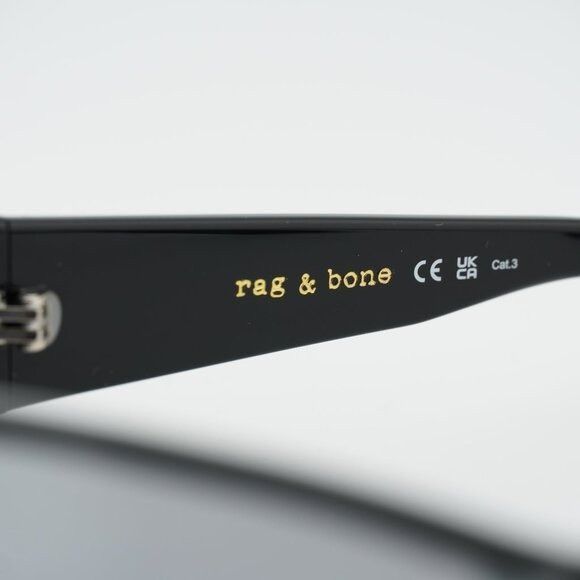 Rag & Bone Rag & Bone RNB6003/S 0807 T4 Sunglasses Black Shield Frame Size ONE SIZE - 8 Thumbnail